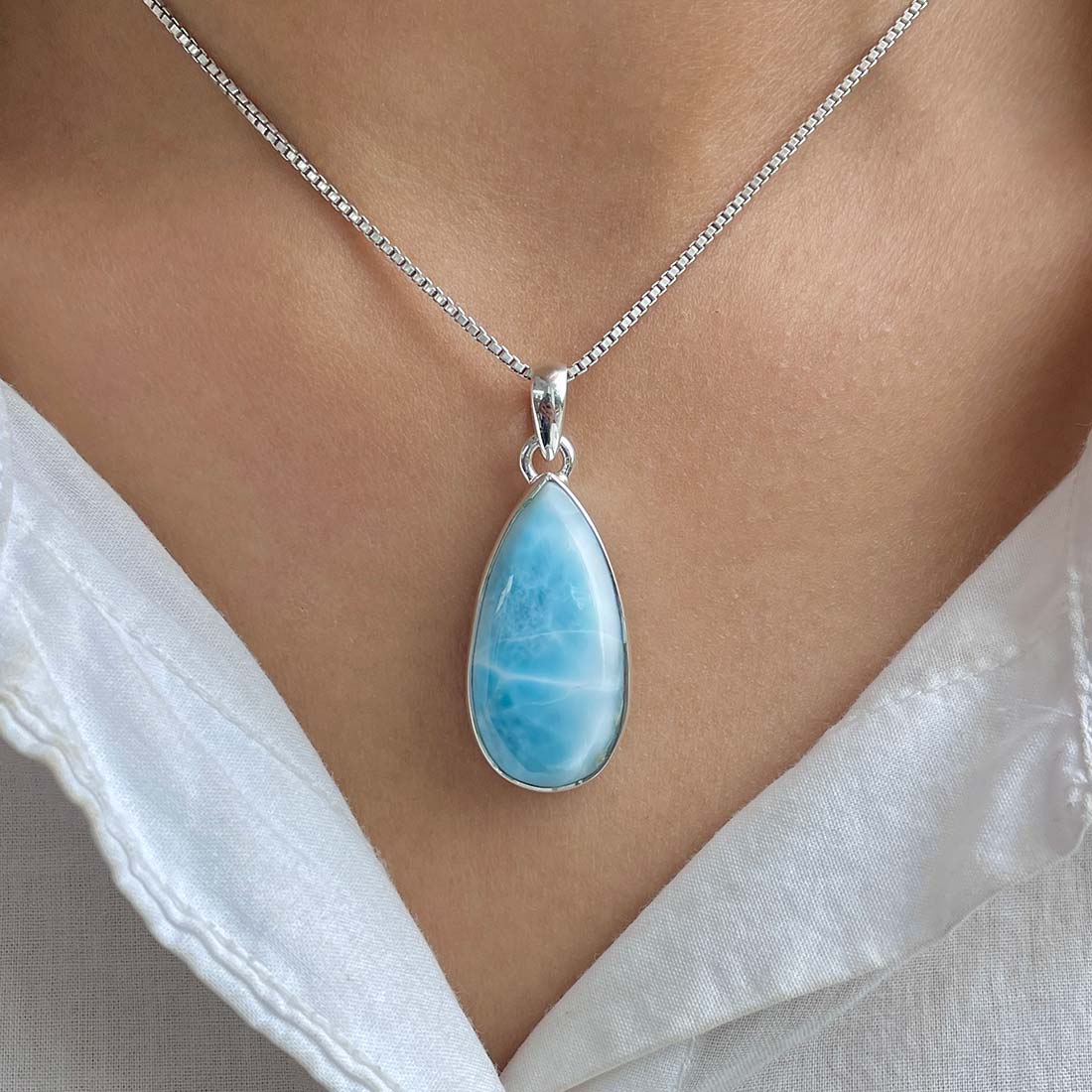 Larimar Pendant-(LAR-P-1000.)