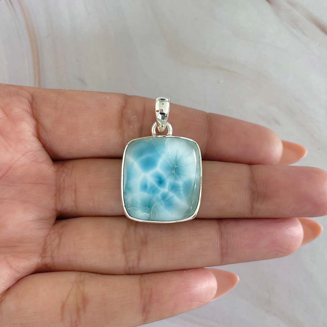 Larimar Pendant-(LAR-P-1006.)