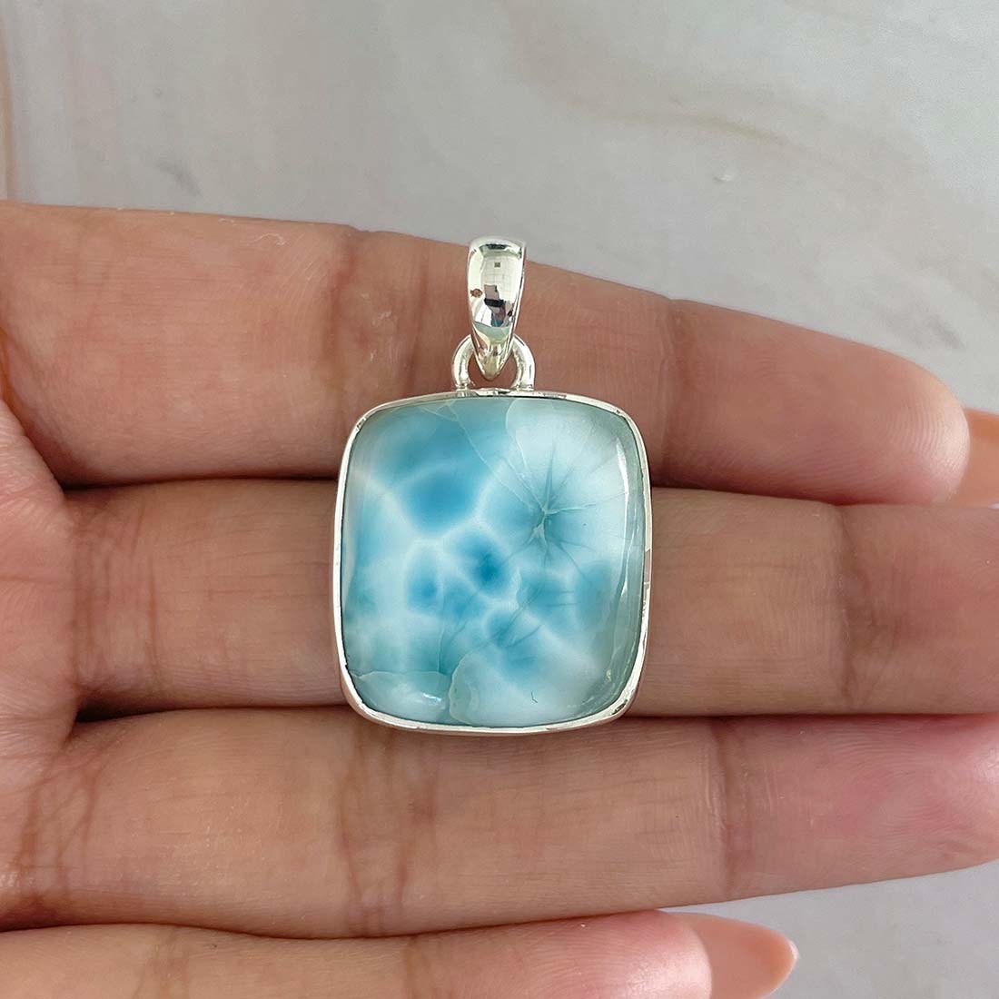 Larimar Pendant-(LAR-P-1006.)