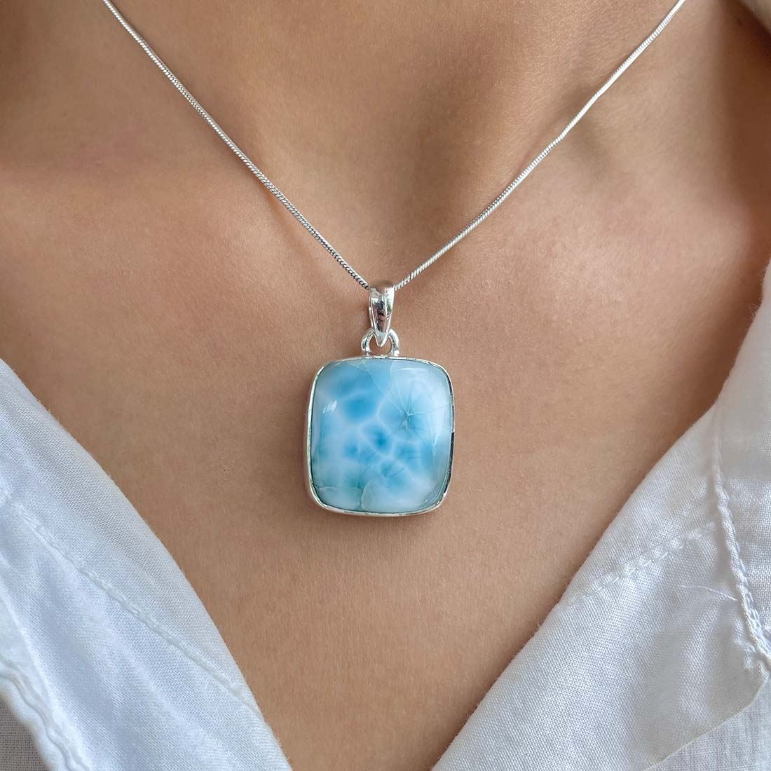 Larimar Pendant-(LAR-P-1006.)