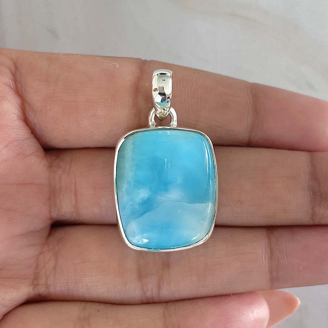 Larimar Pendant-(LAR-P-1007.)