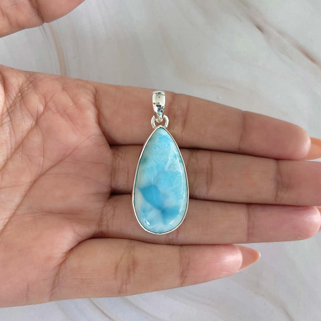 Larimar Pendant-(LAR-P-1008.)