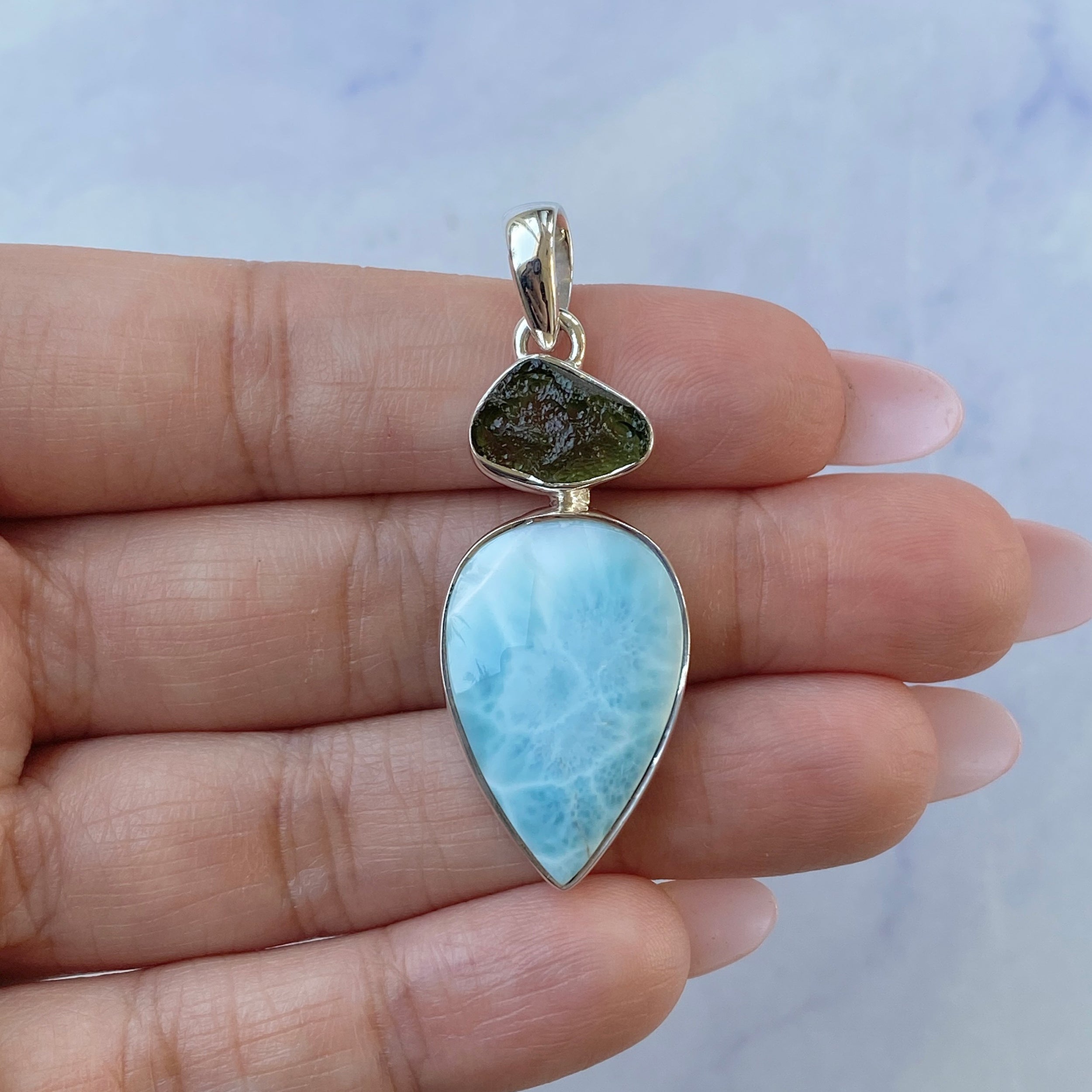 Larimar Pendant-(LAR-P-101.)