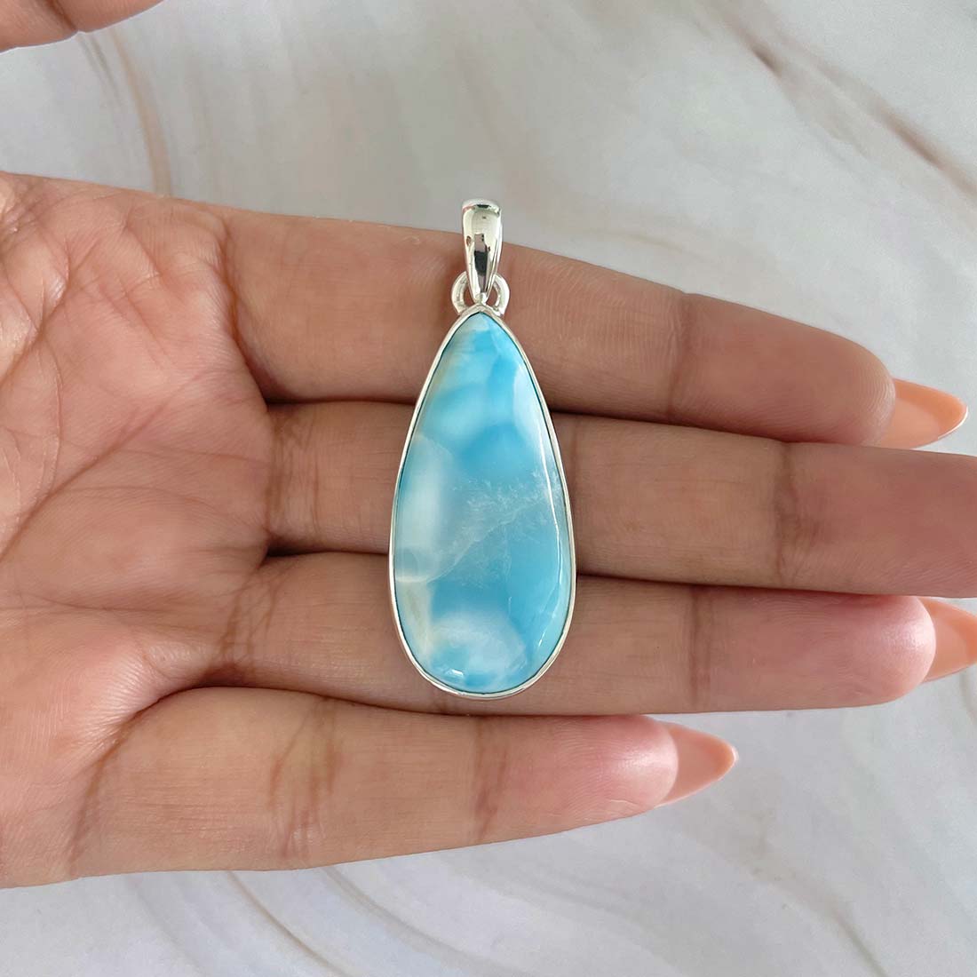 Larimar Pendant-(LAR-P-1015.)