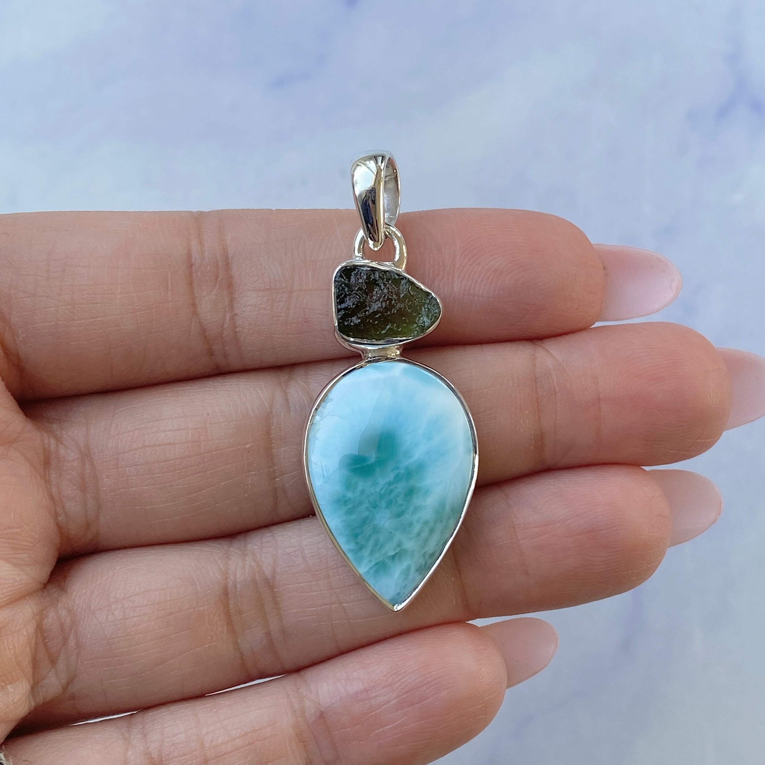 Larimar Pendant-(LAR-P-102.)