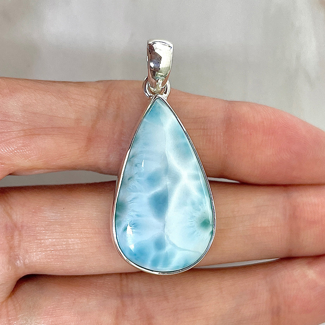 Larimar Pendant-(LAR-P-104.)