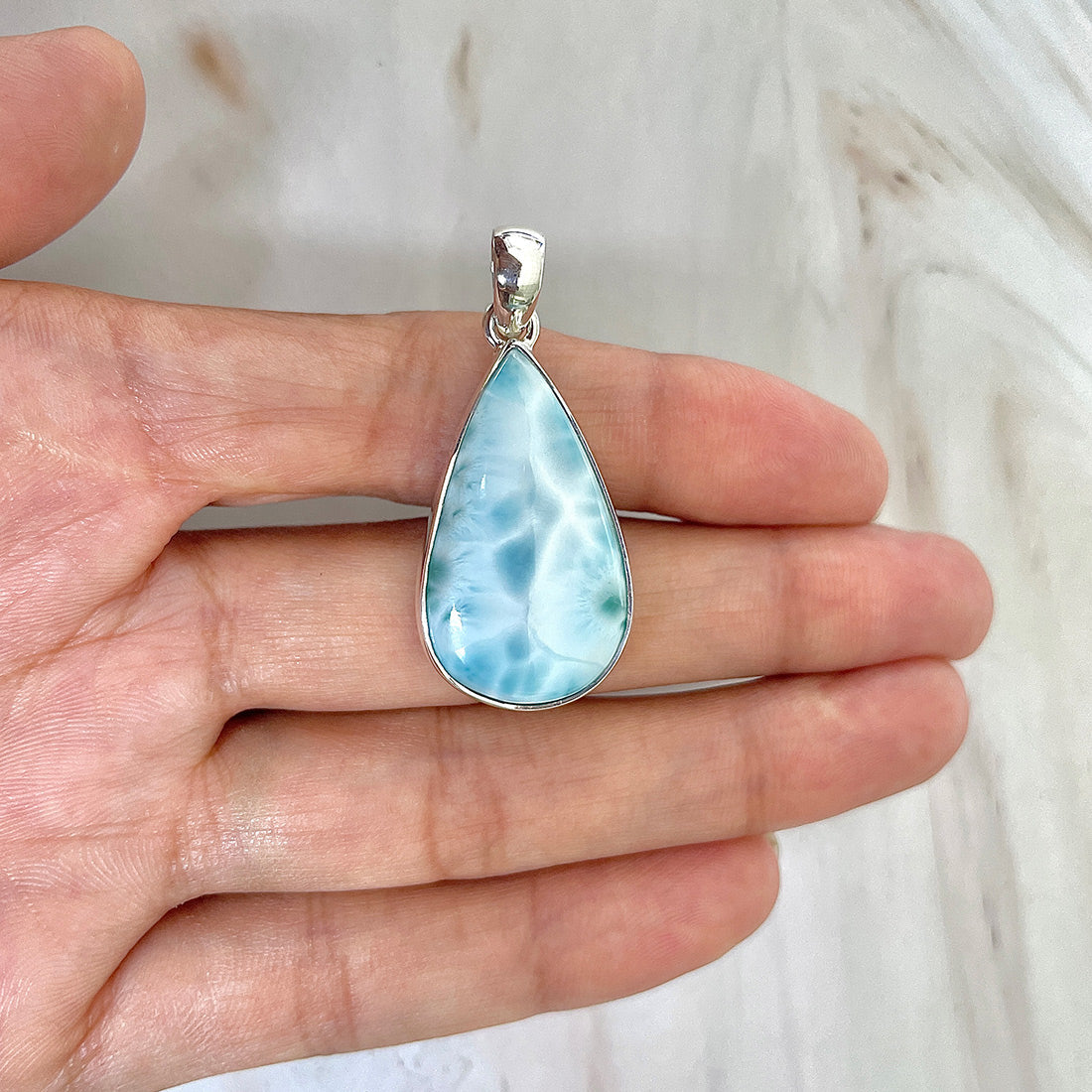 Larimar Pendant-(LAR-P-104.)