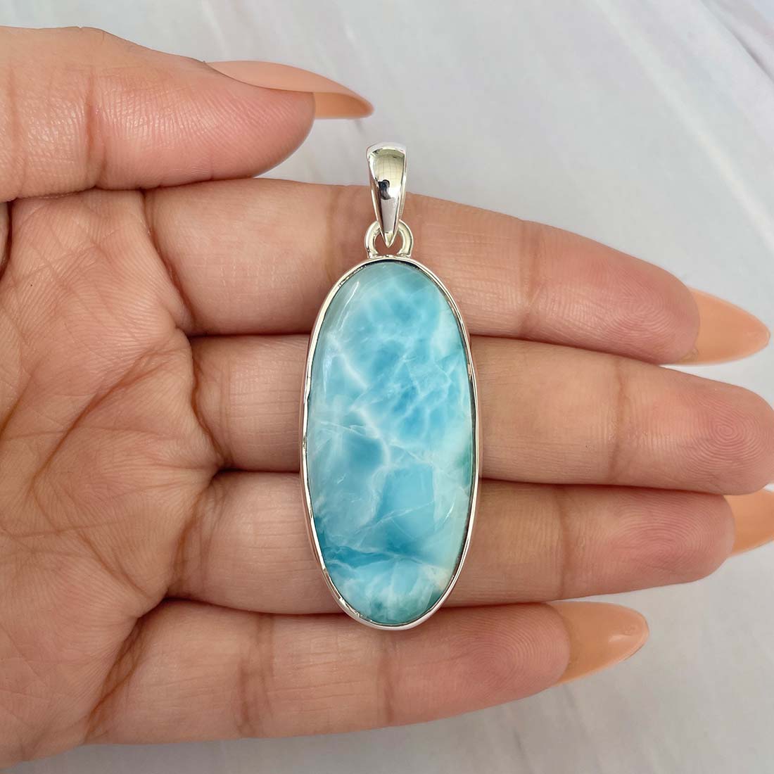 Larimar Pendant-(LAR-P-1052.)