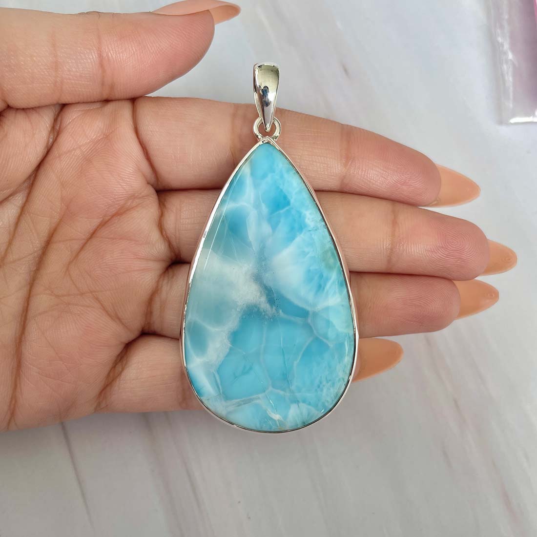 Larimar Pendant-(LAR-P-1060.)