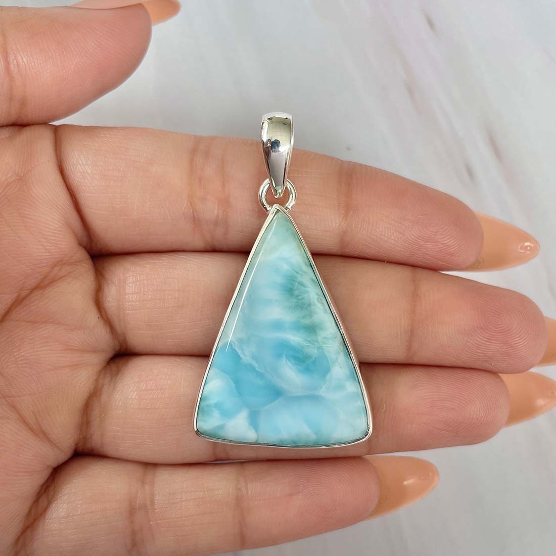 Larimar Pendant-(LAR-P-1069.)