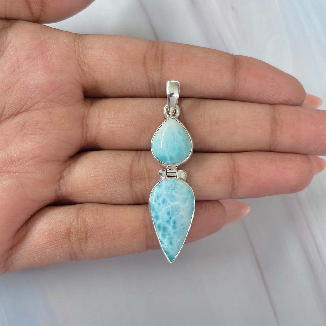 Larimar Pendant-(LAR-P-1089.)