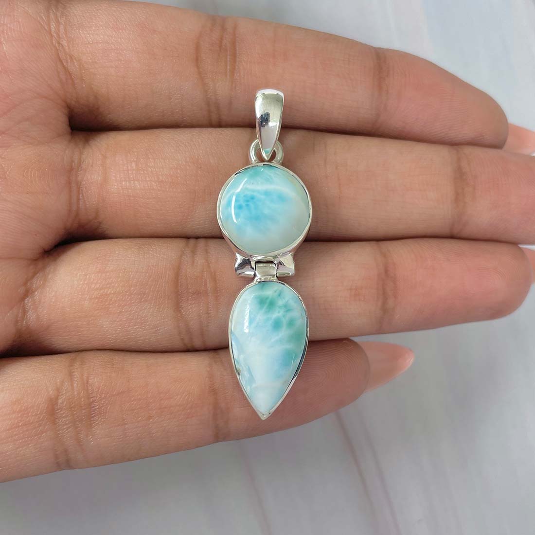 Larimar Pendant-(LAR-P-1092.)
