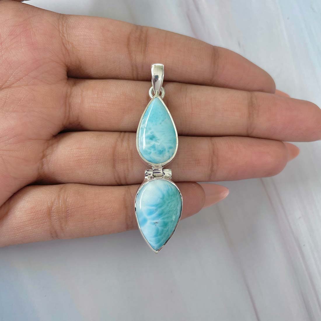 Larimar Pendant-(LAR-P-1097.)