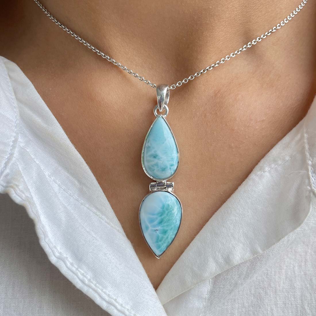 Larimar Pendant-(LAR-P-1097.)