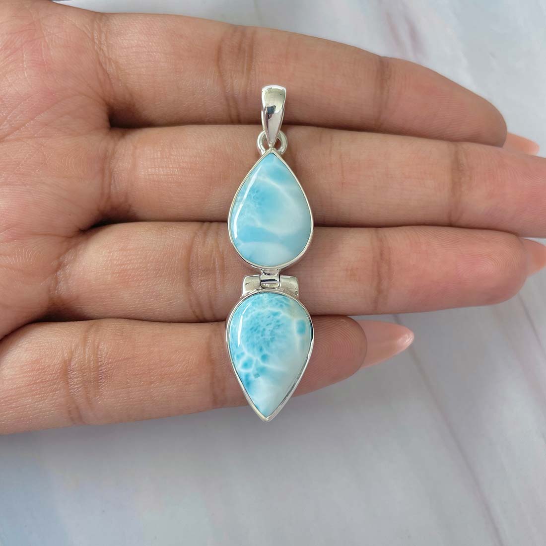 Larimar Pendant-(LAR-P-1100.)