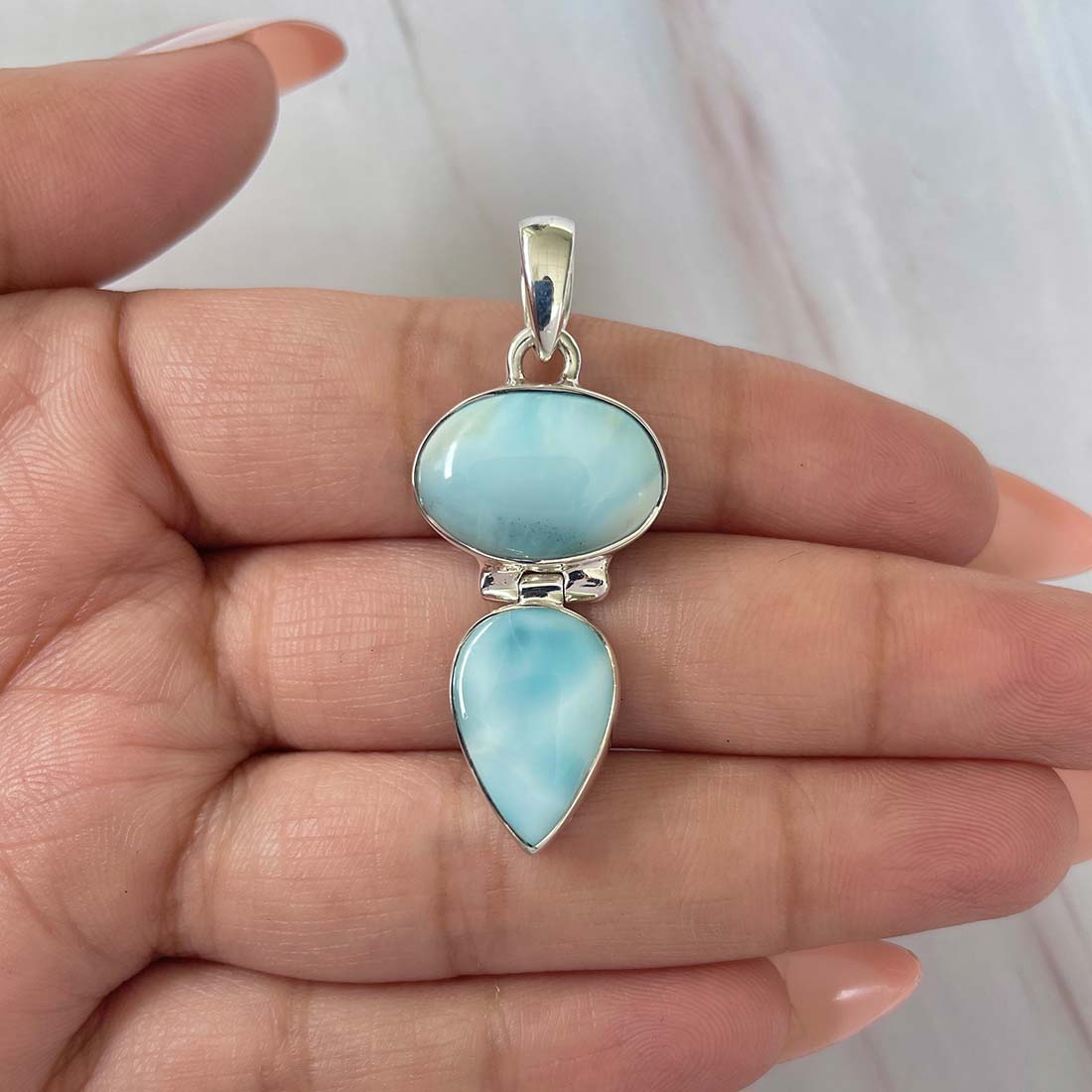 Larimar Pendant-(LAR-P-1107.)