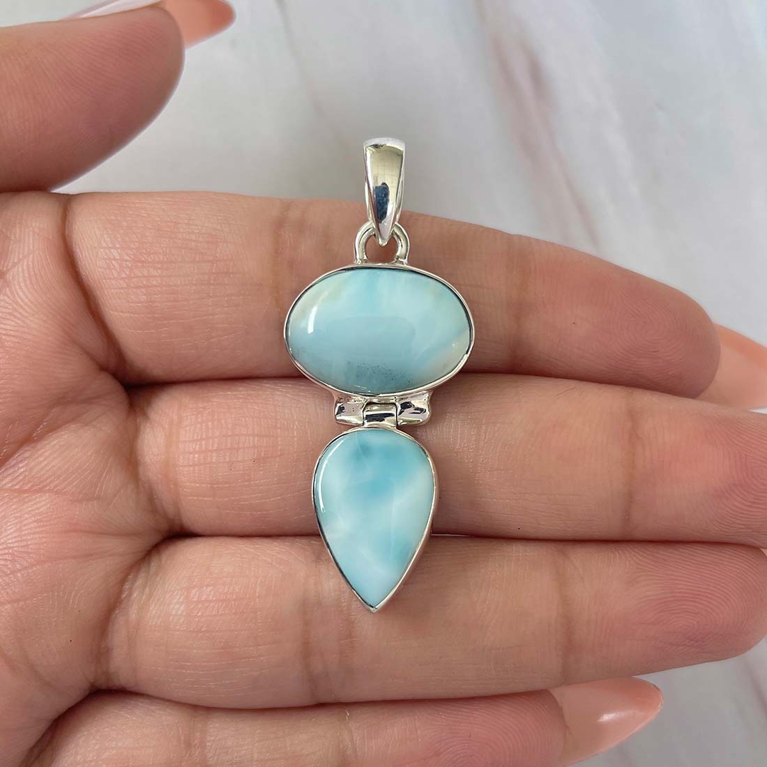 Larimar Pendant-(LAR-P-1107.)