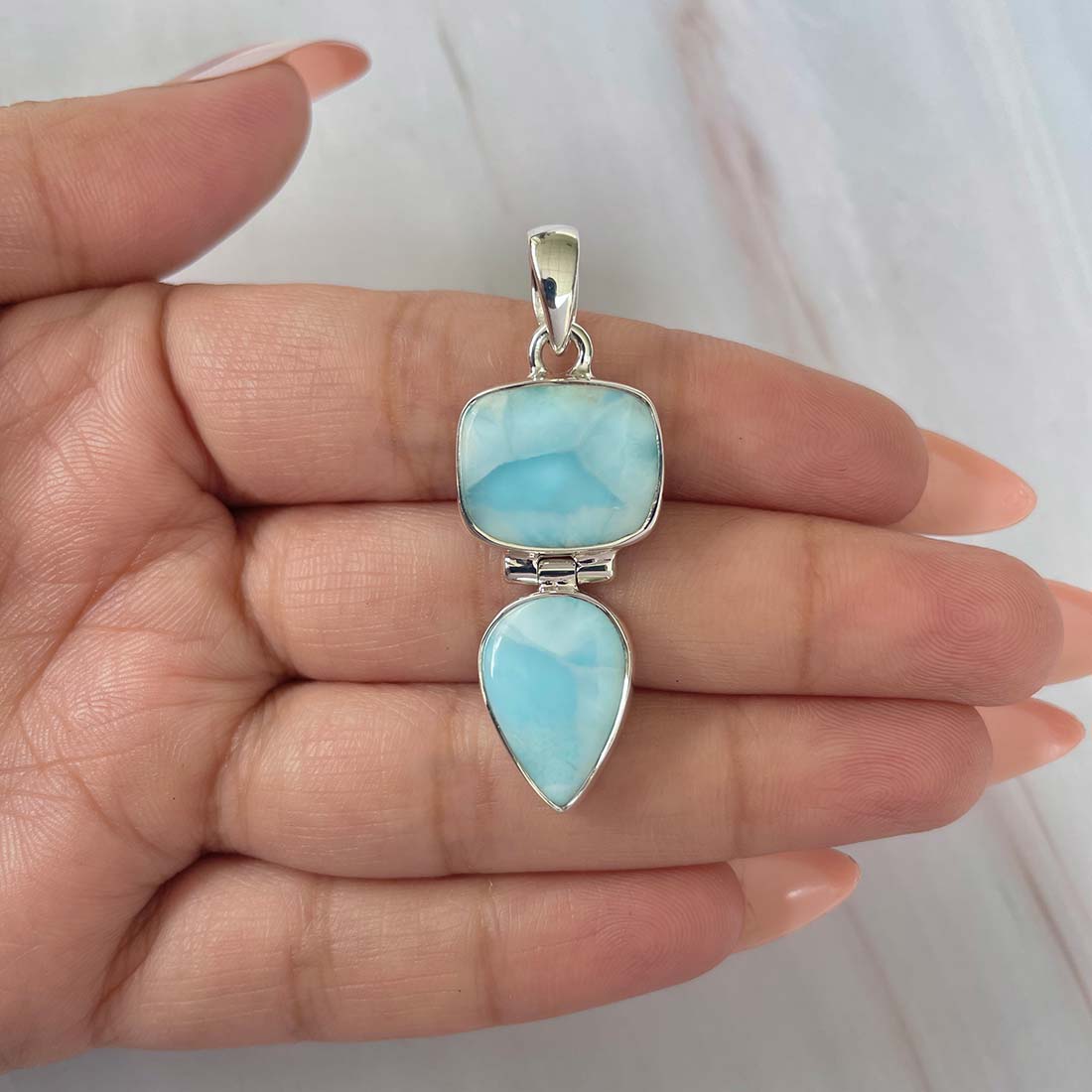 Larimar Pendant-(LAR-P-1108.)