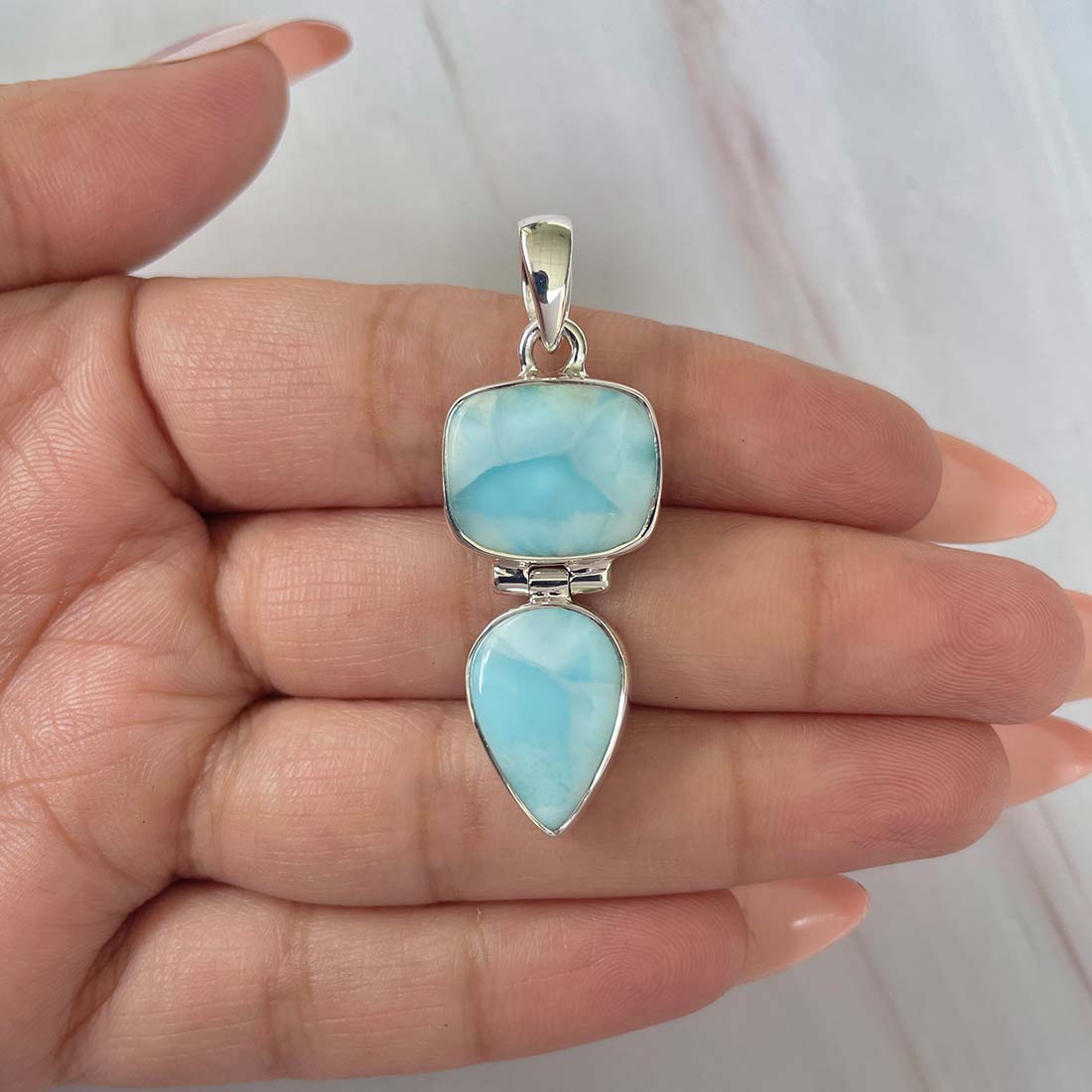 Larimar Pendant-(LAR-P-1108.)