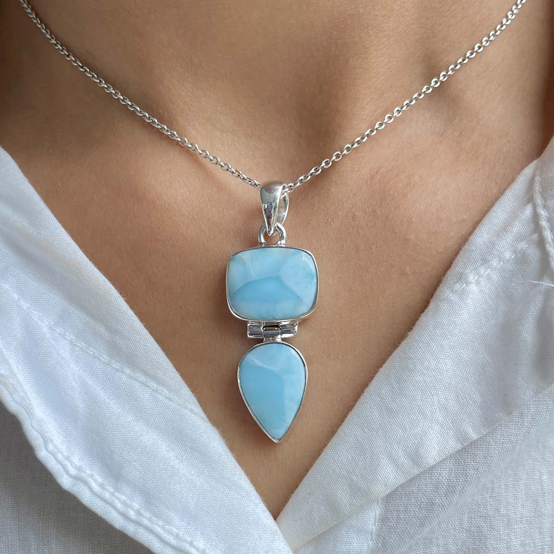 Larimar Pendant-(LAR-P-1108.)