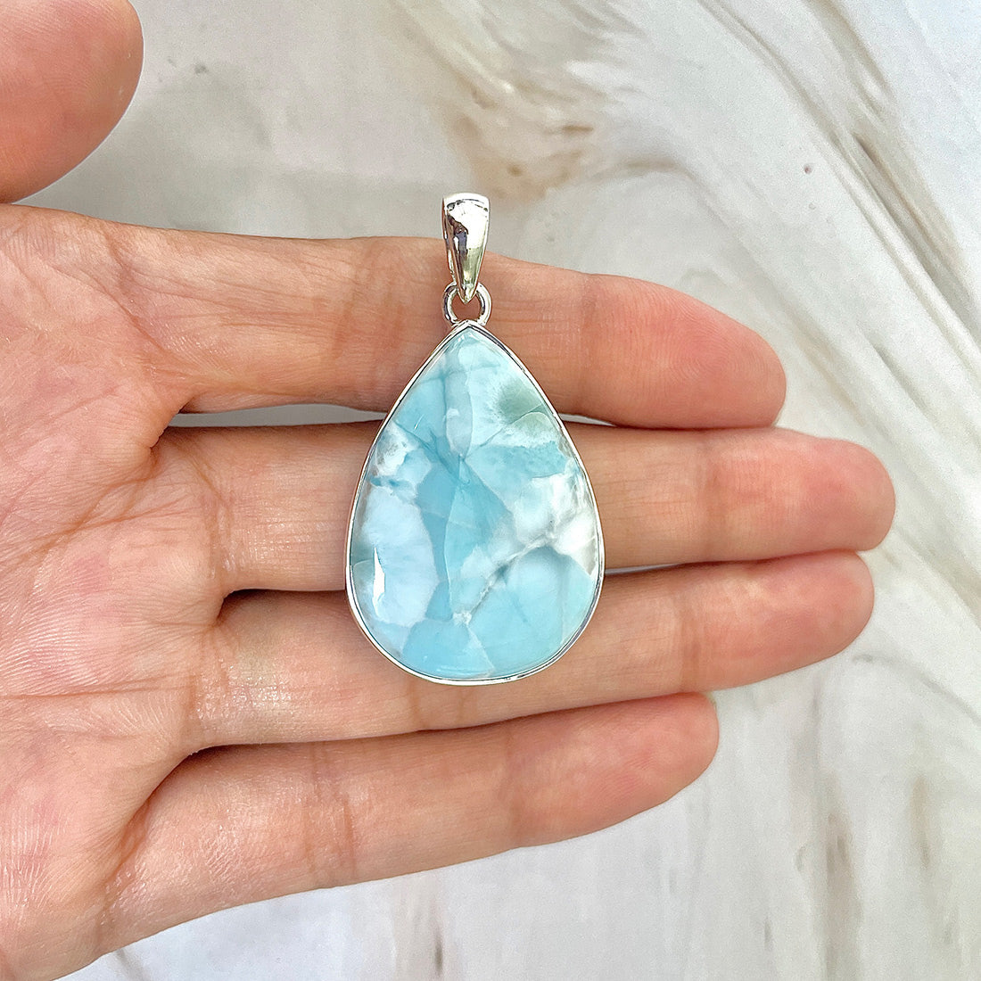 Larimar Pendant-(LAR-P-112.)