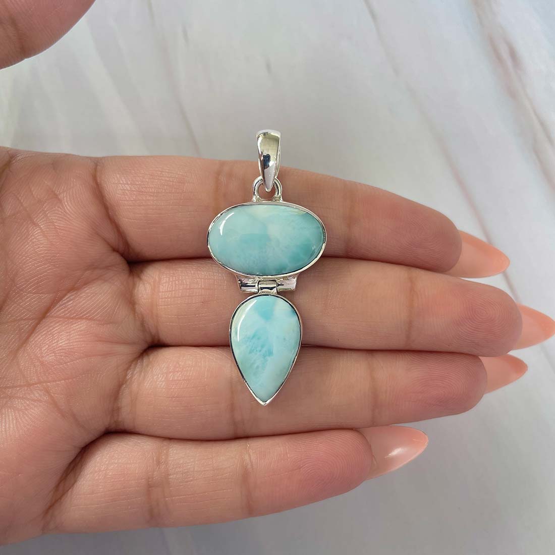 Larimar Pendant-(LAR-P-1122.)