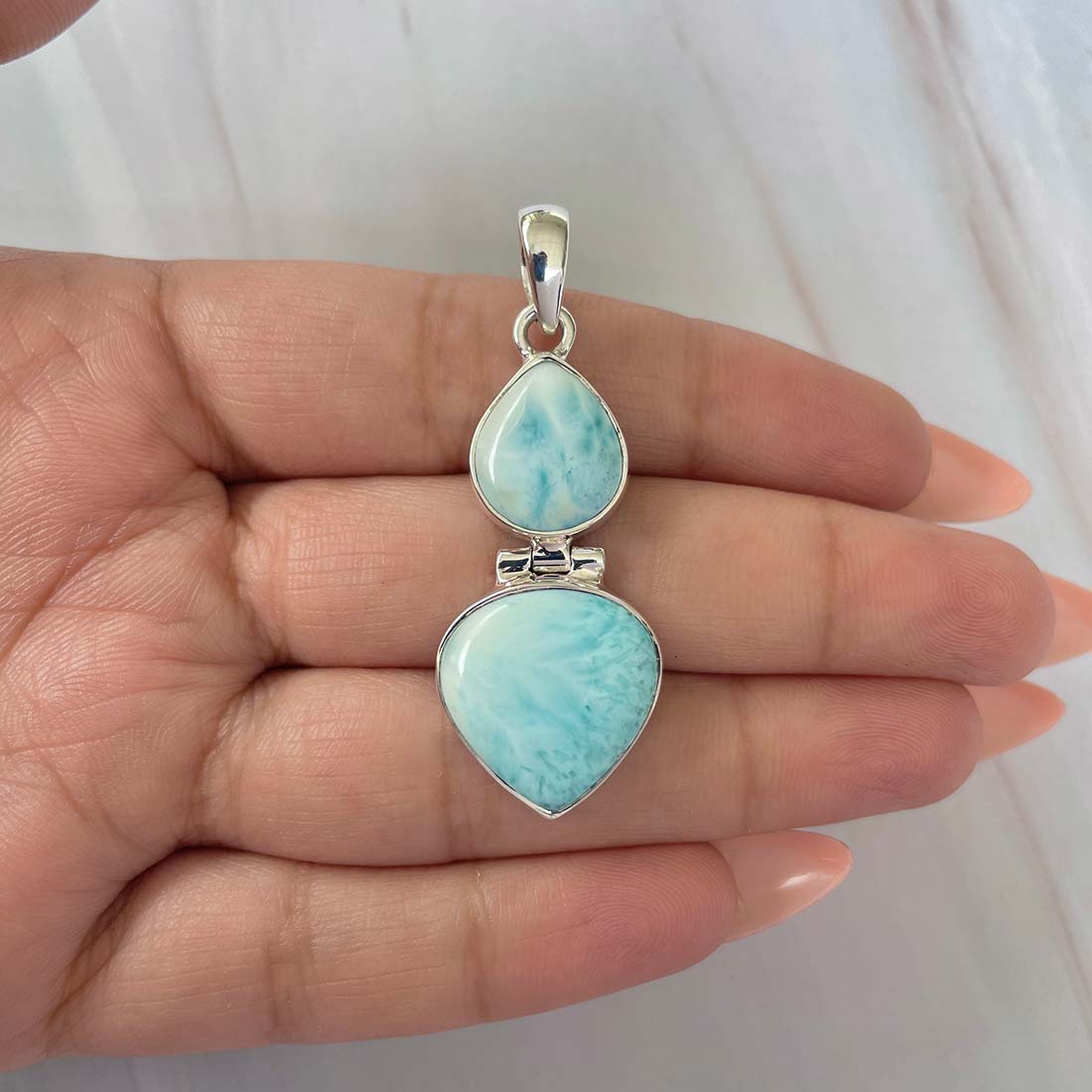 Larimar Pendant-(LAR-P-1126.)