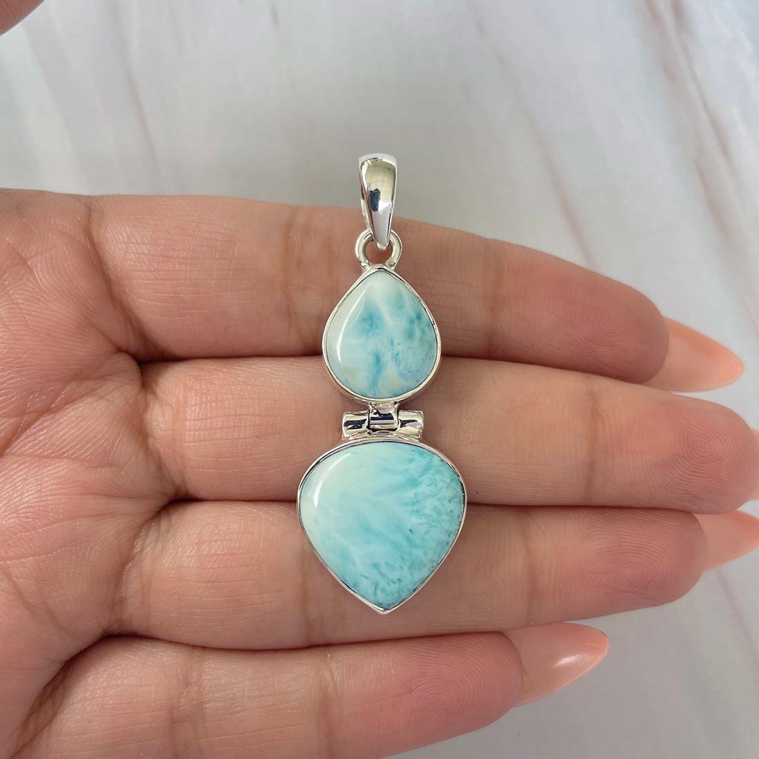 Larimar Pendant-(LAR-P-1126.)
