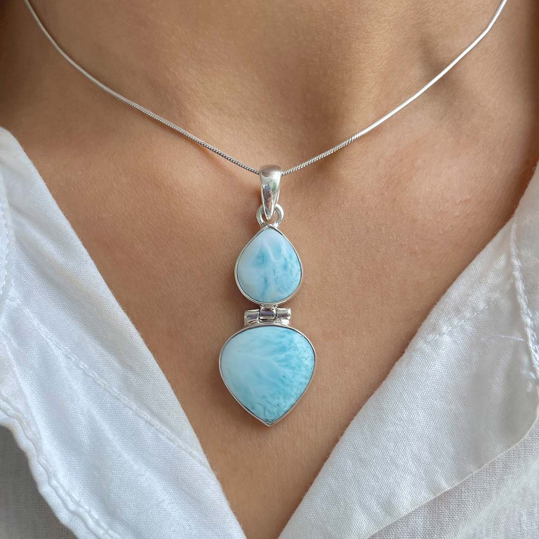 Larimar Pendant-(LAR-P-1126.)