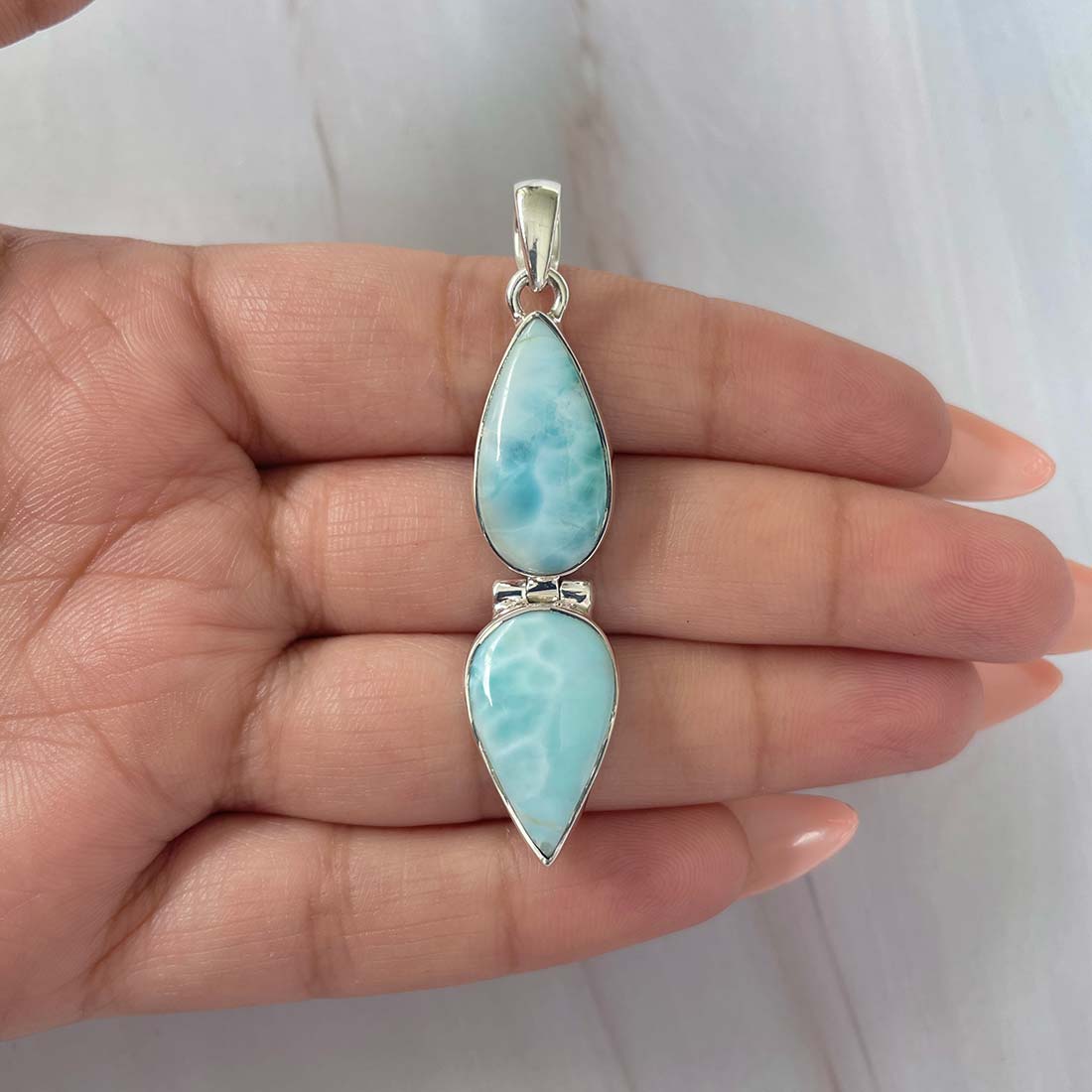 Larimar Pendant-(LAR-P-1128.)