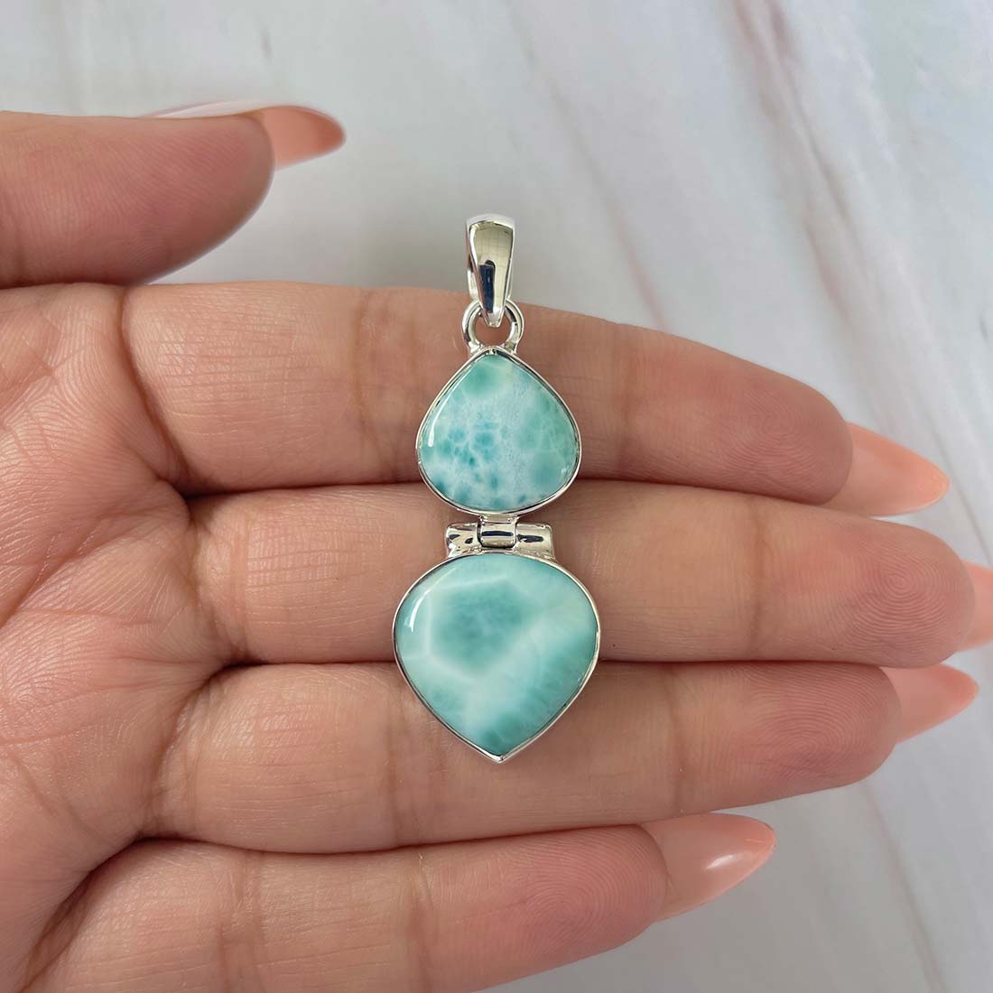 Larimar Pendant-(LAR-P-1129.)
