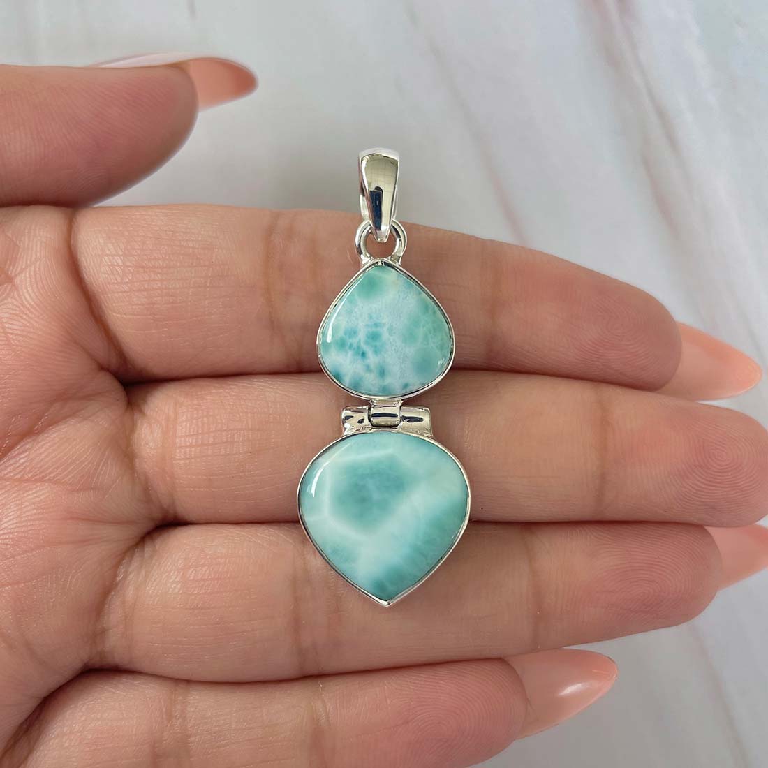 Larimar Pendant-(LAR-P-1129.)