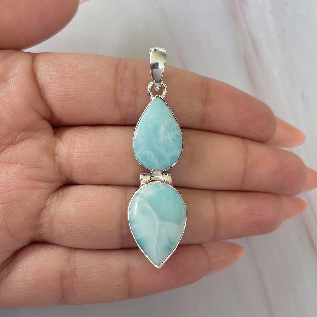 Larimar Pendant-(LAR-P-1132.)
