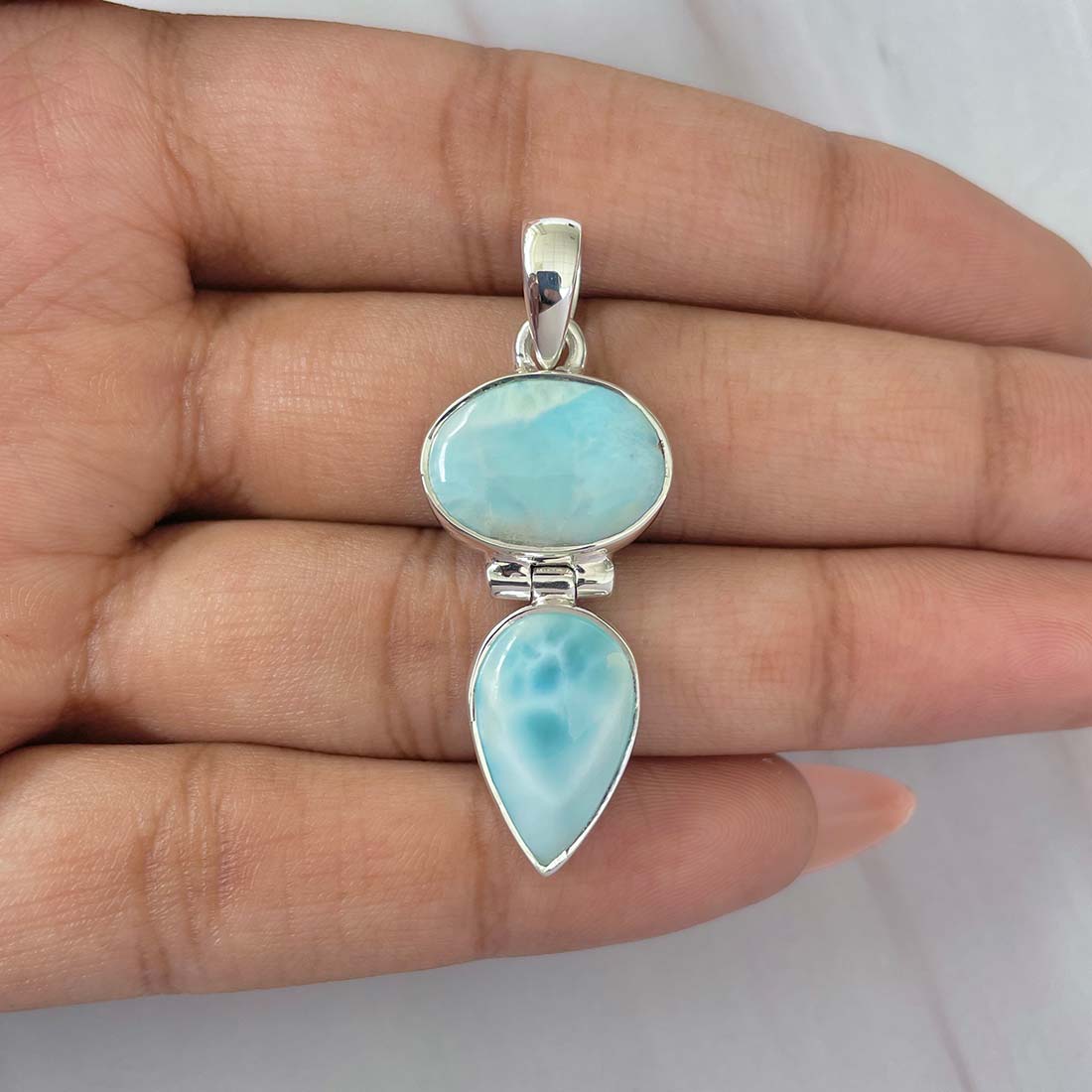 Larimar Pendant-(LAR-P-1134.)