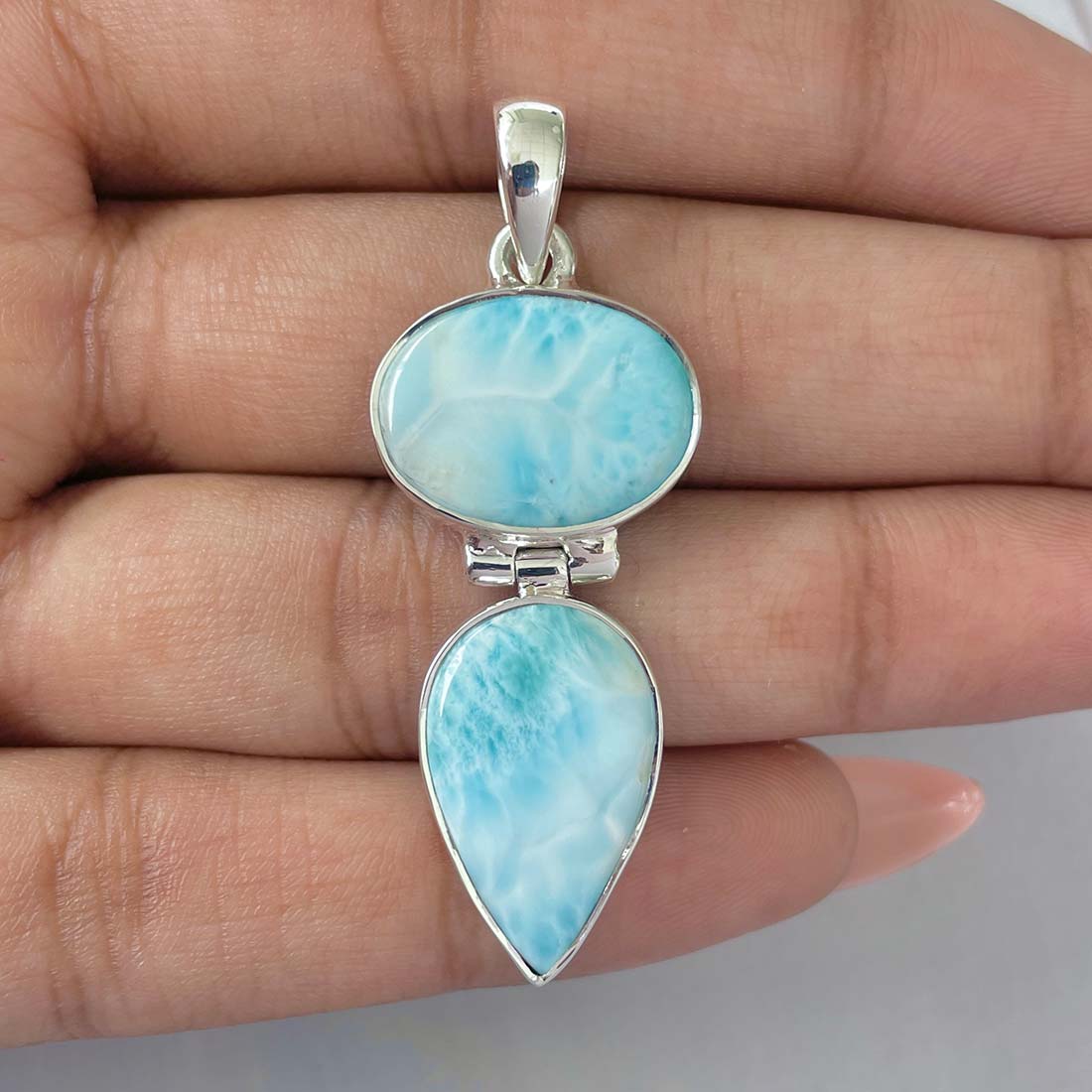 Larimar Pendant-(LAR-P-1154.)
