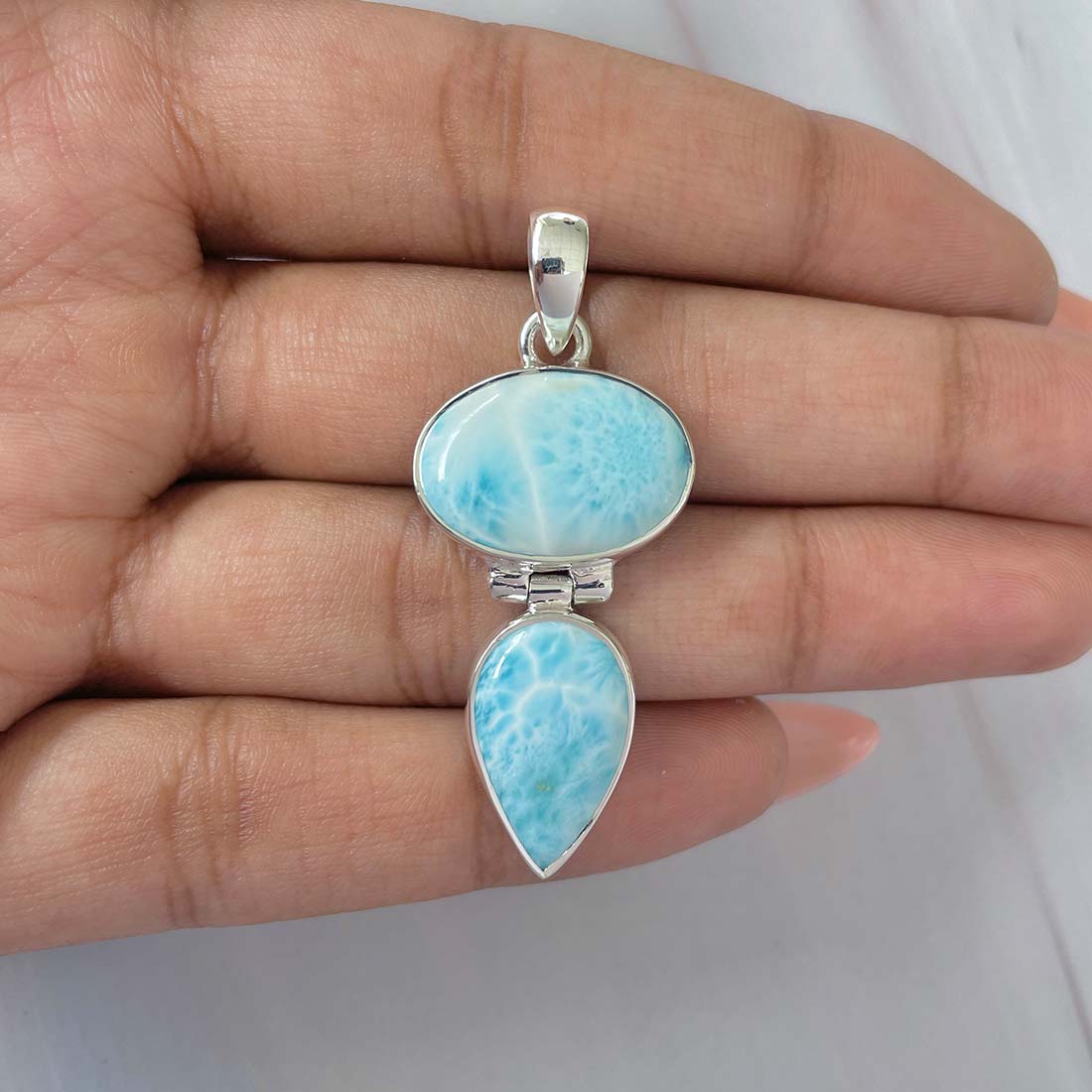 Larimar Pendant-(LAR-P-1161.)
