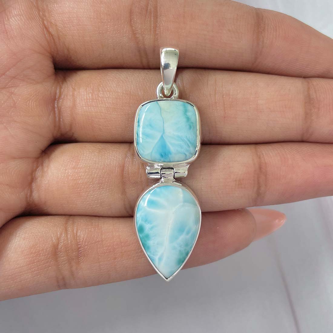 Larimar Pendant-(LAR-P-1167.)