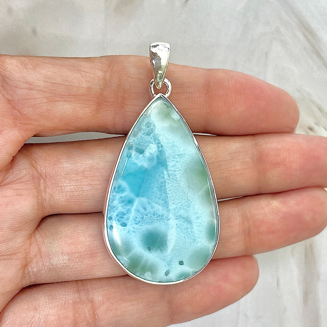 Larimar Pendant-(LAR-P-118.)