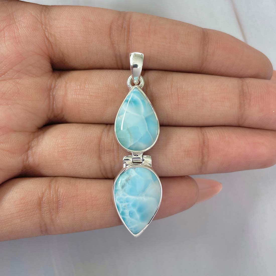 Larimar Pendant-(LAR-P-1180.)