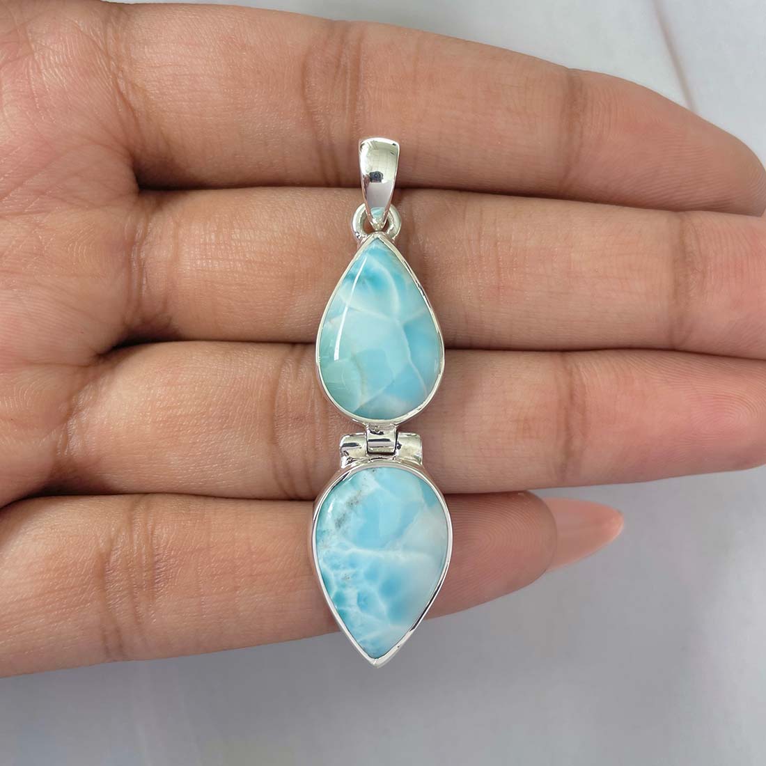 Larimar Pendant-(LAR-P-1180.)