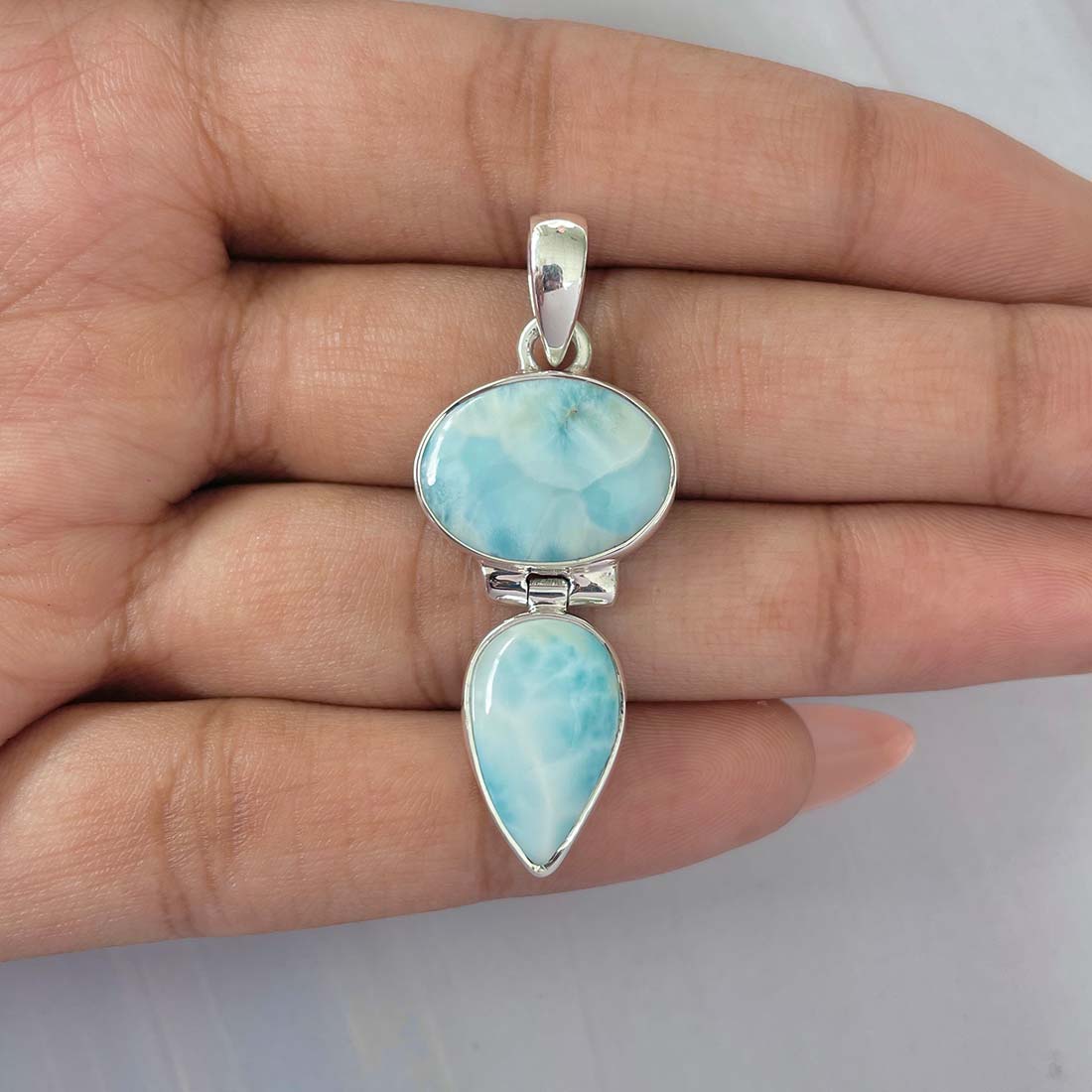 Larimar Pendant-(LAR-P-1183.)