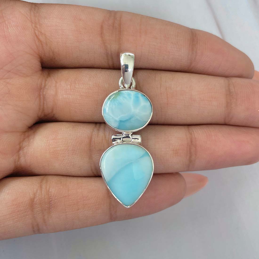 Larimar Pendant-(LAR-P-1189.)