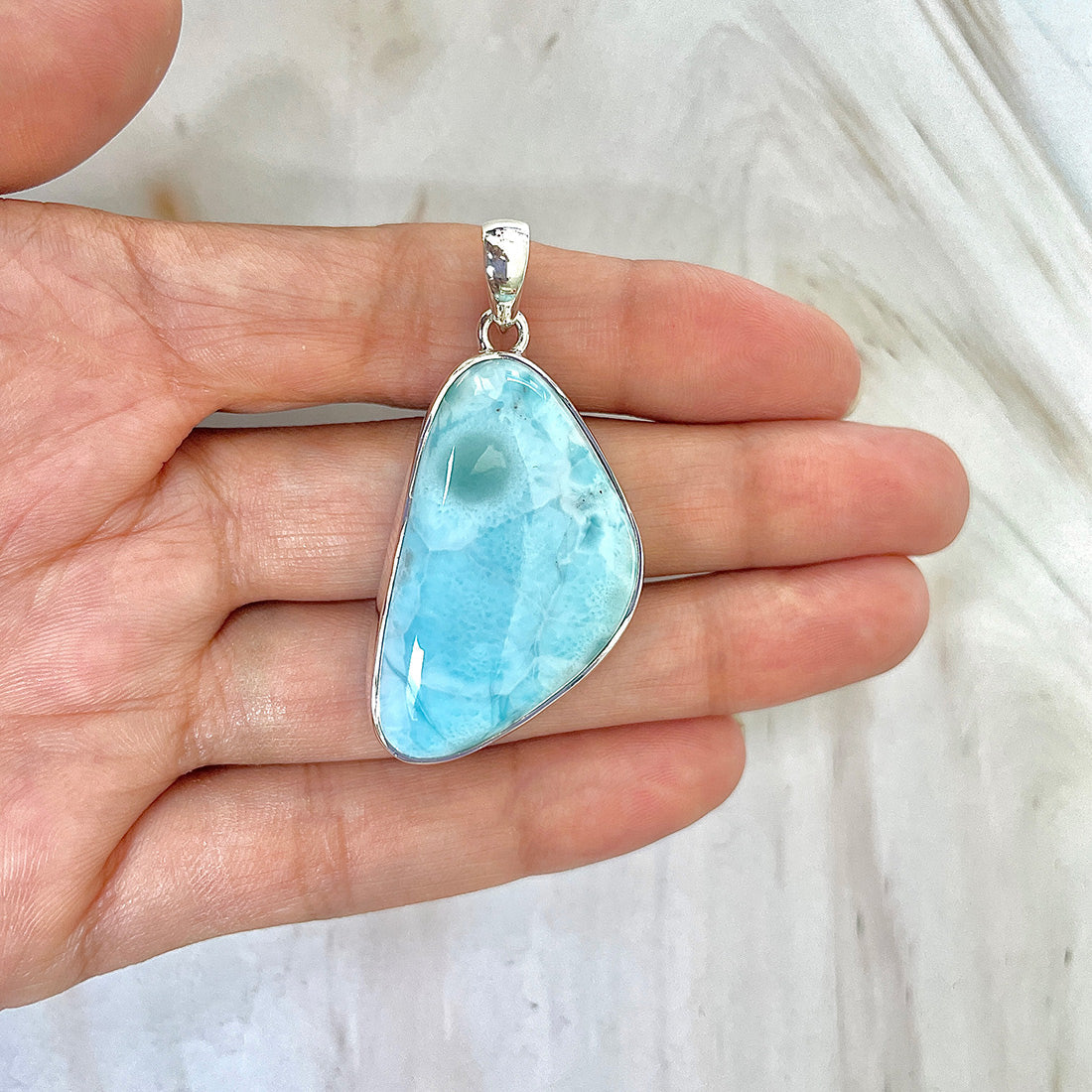 Larimar Pendant-(LAR-P-119.)