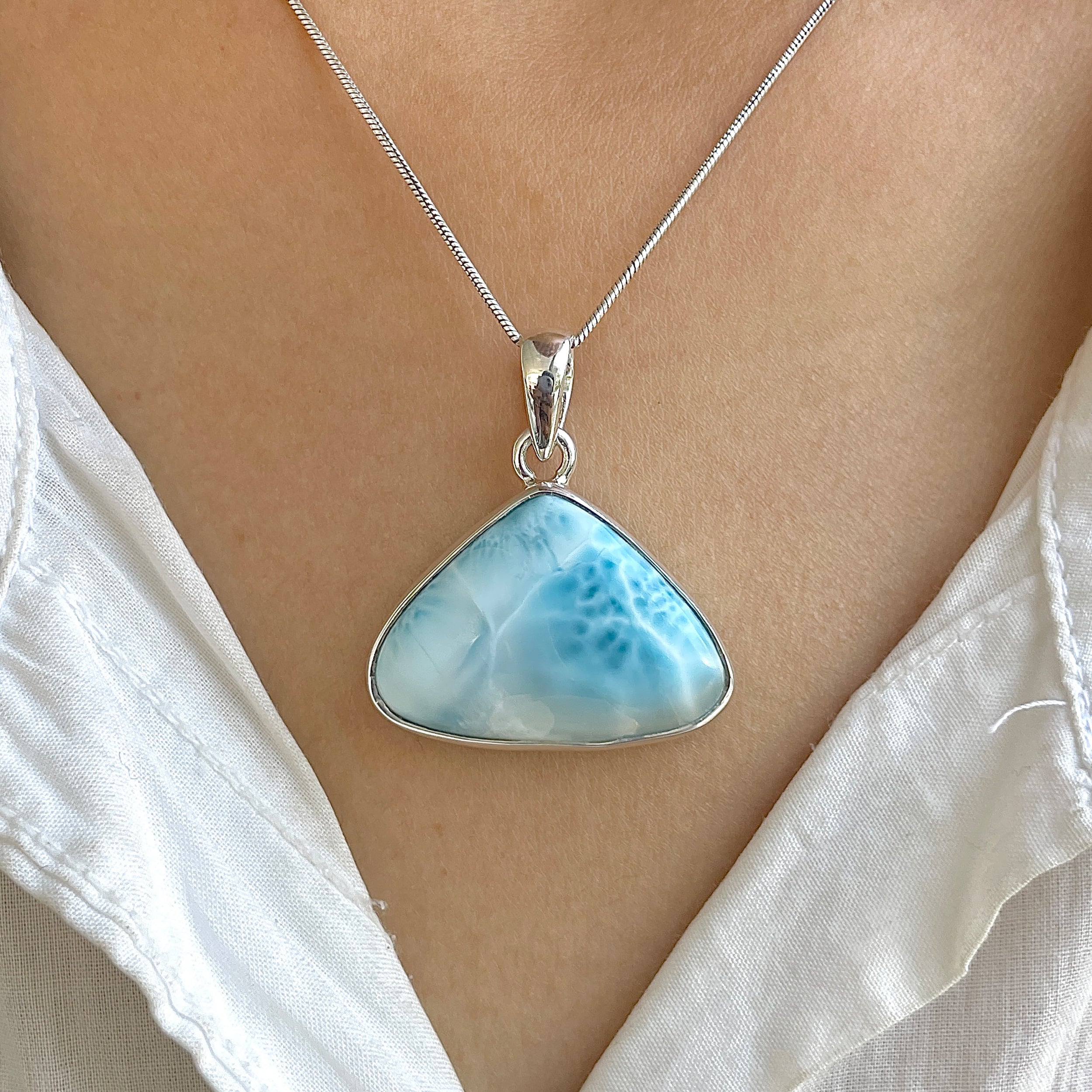 Larimar Pendant-(LAR-P-1202.)