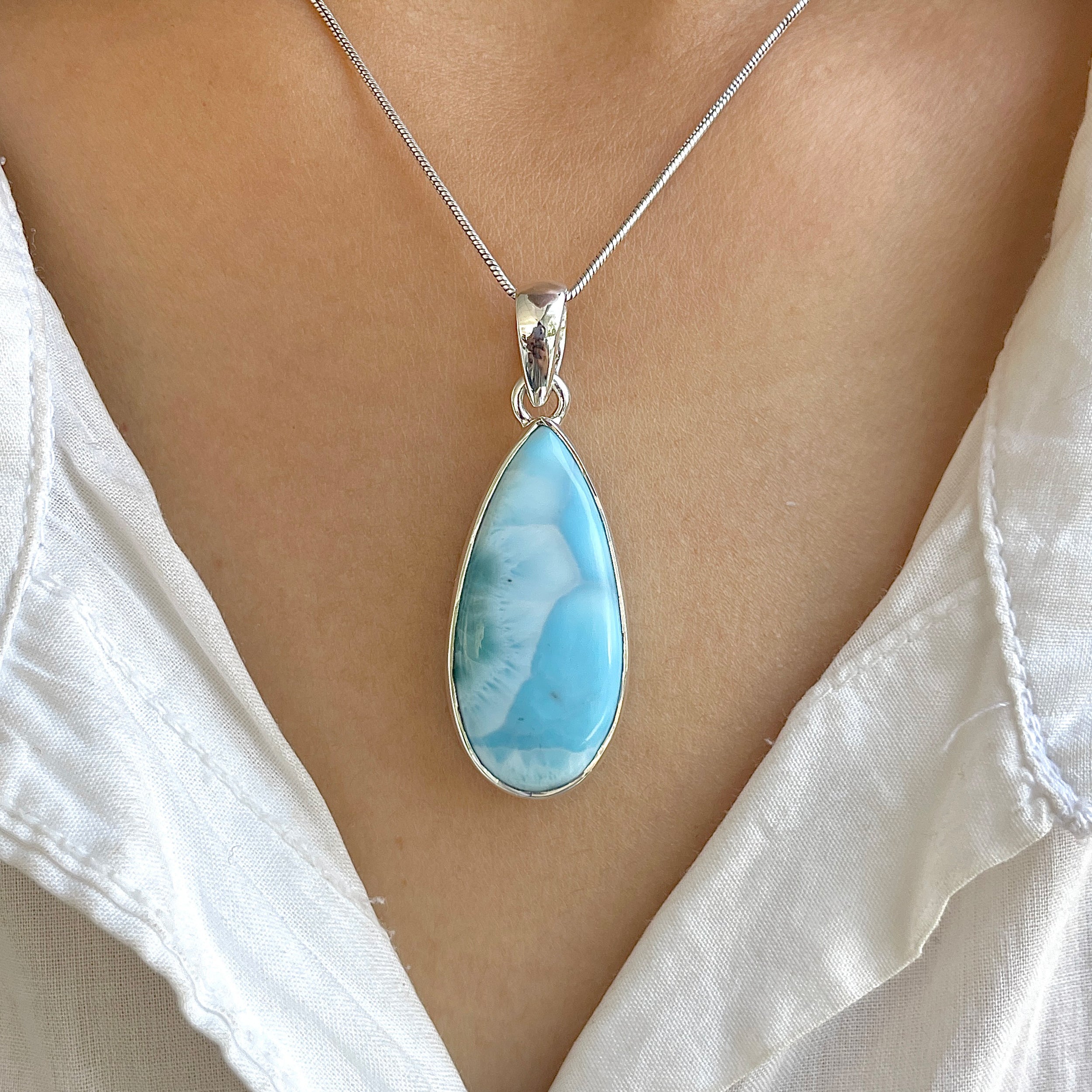 Larimar Pendant-(LAR-P-1205.)