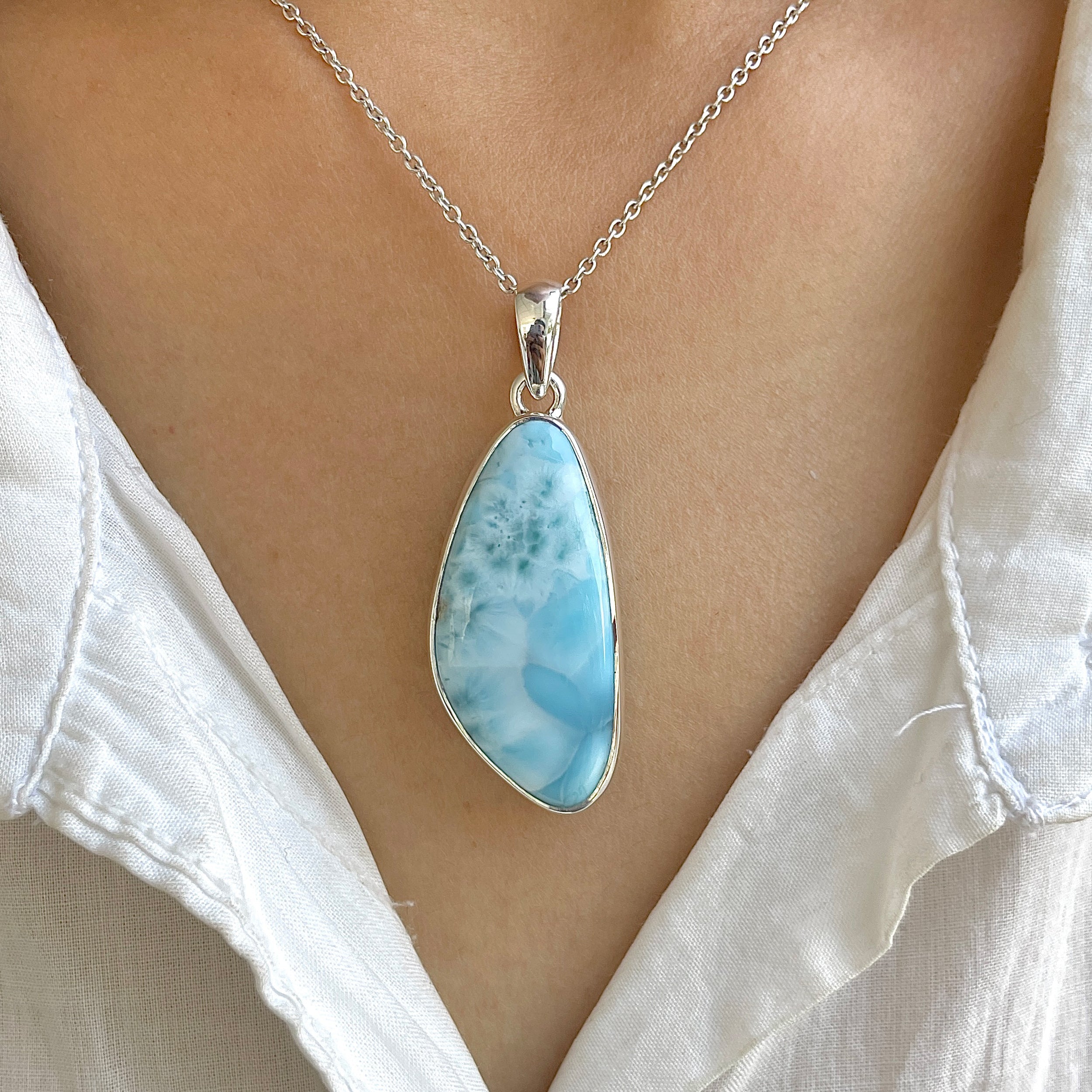 Larimar Pendant-(LAR-P-1206.)