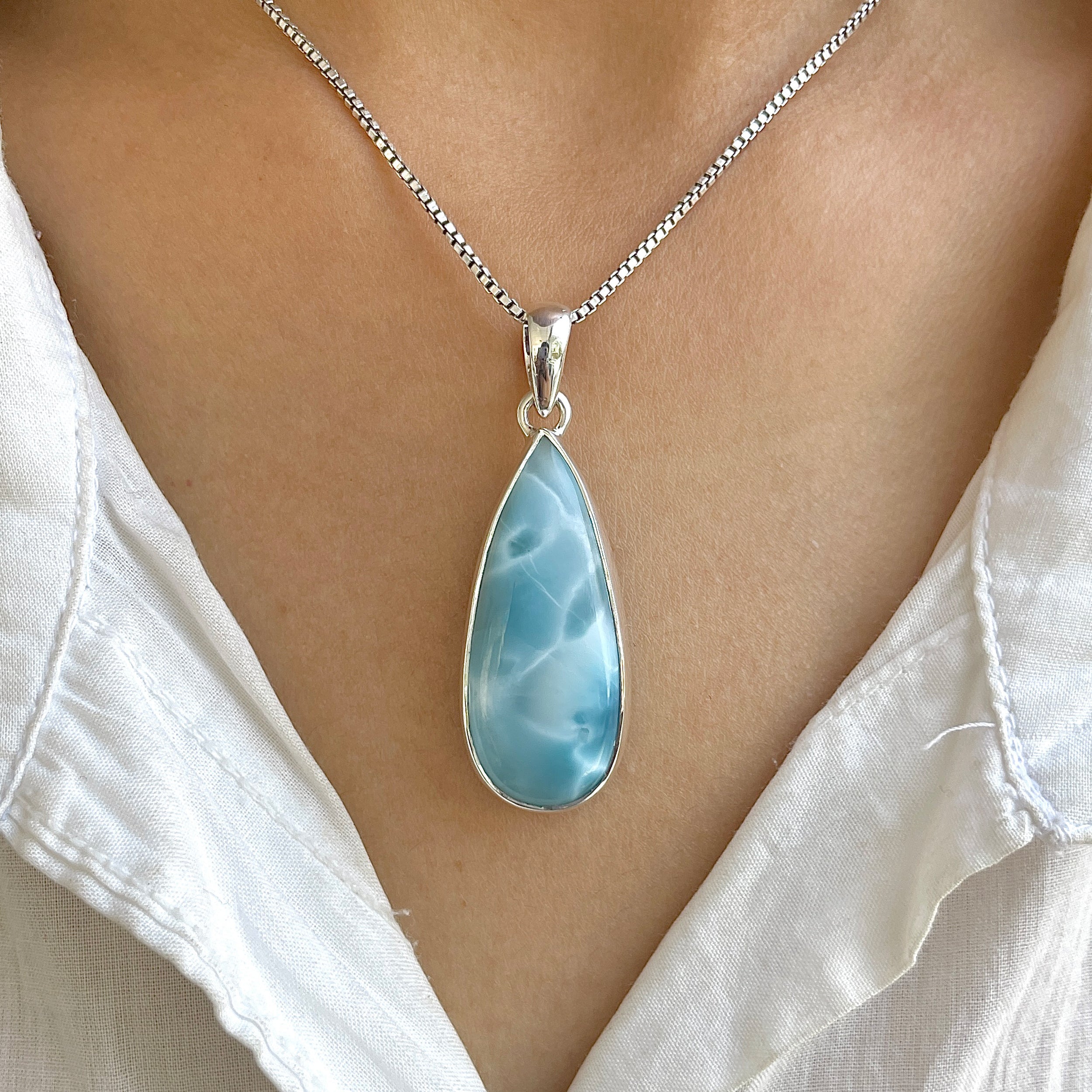 Larimar Pendant-(LAR-P-1207.)