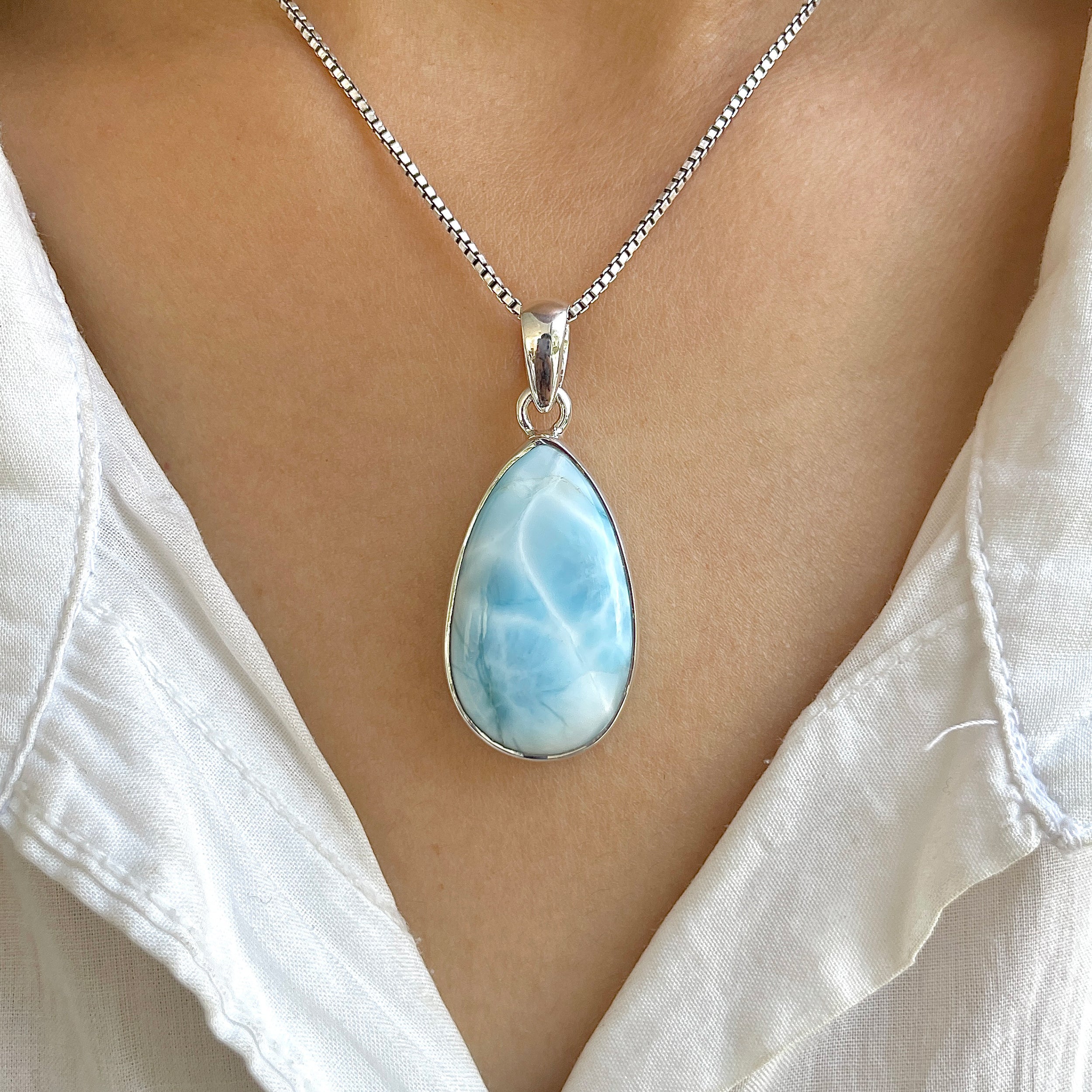 Larimar Pendant-(LAR-P-1211.)