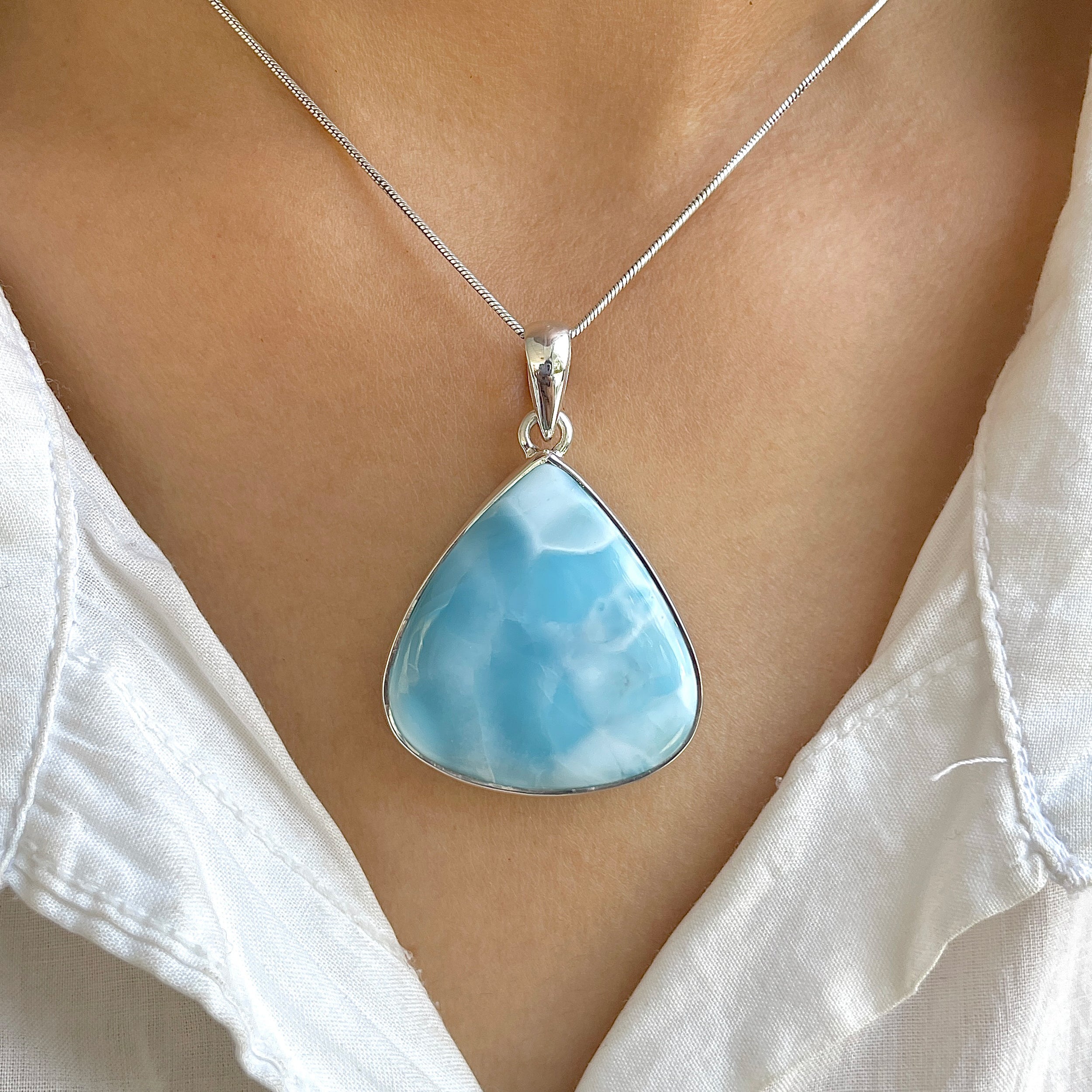 Larimar Pendant-(LAR-P-1216.)