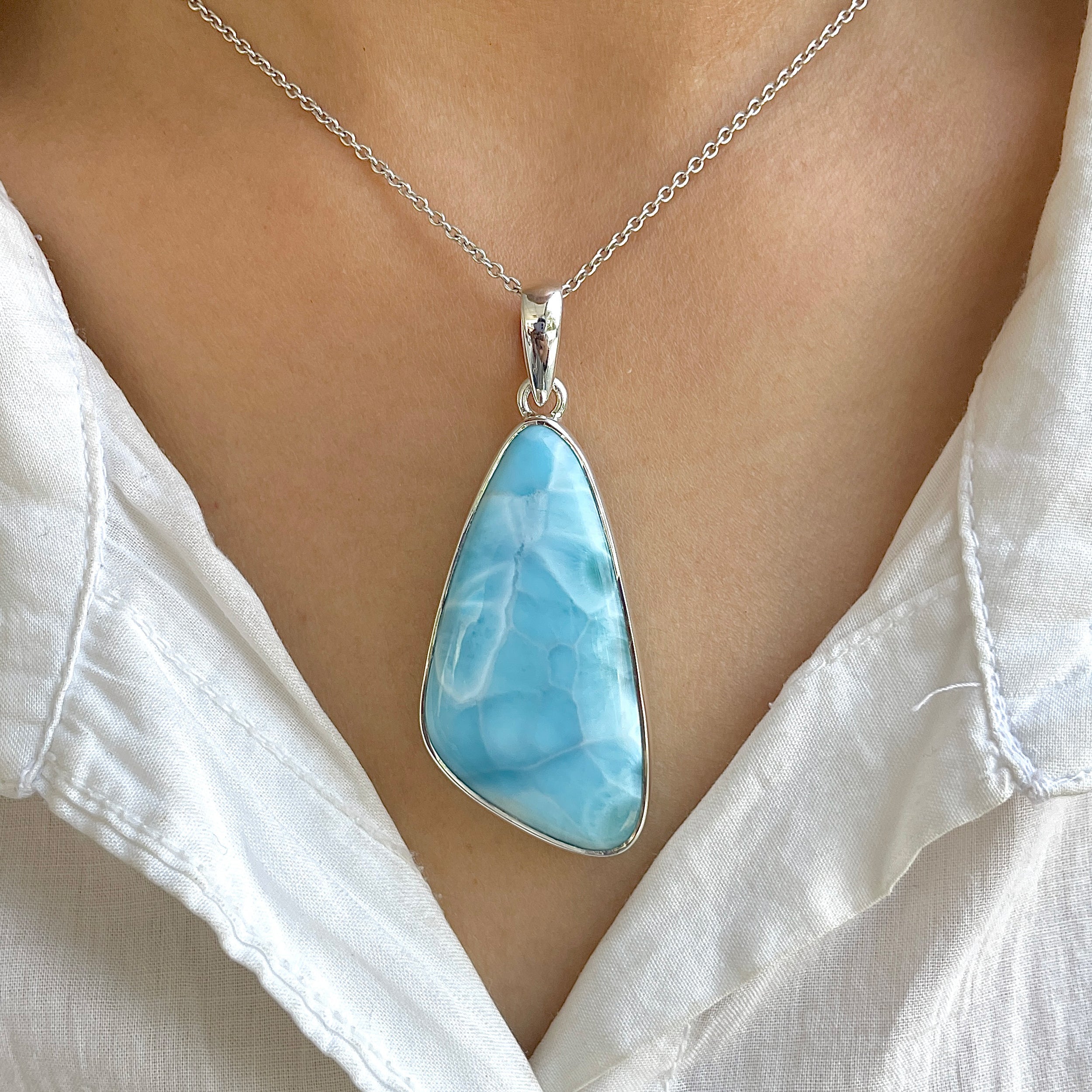 Larimar Pendant-(LAR-P-1217.)